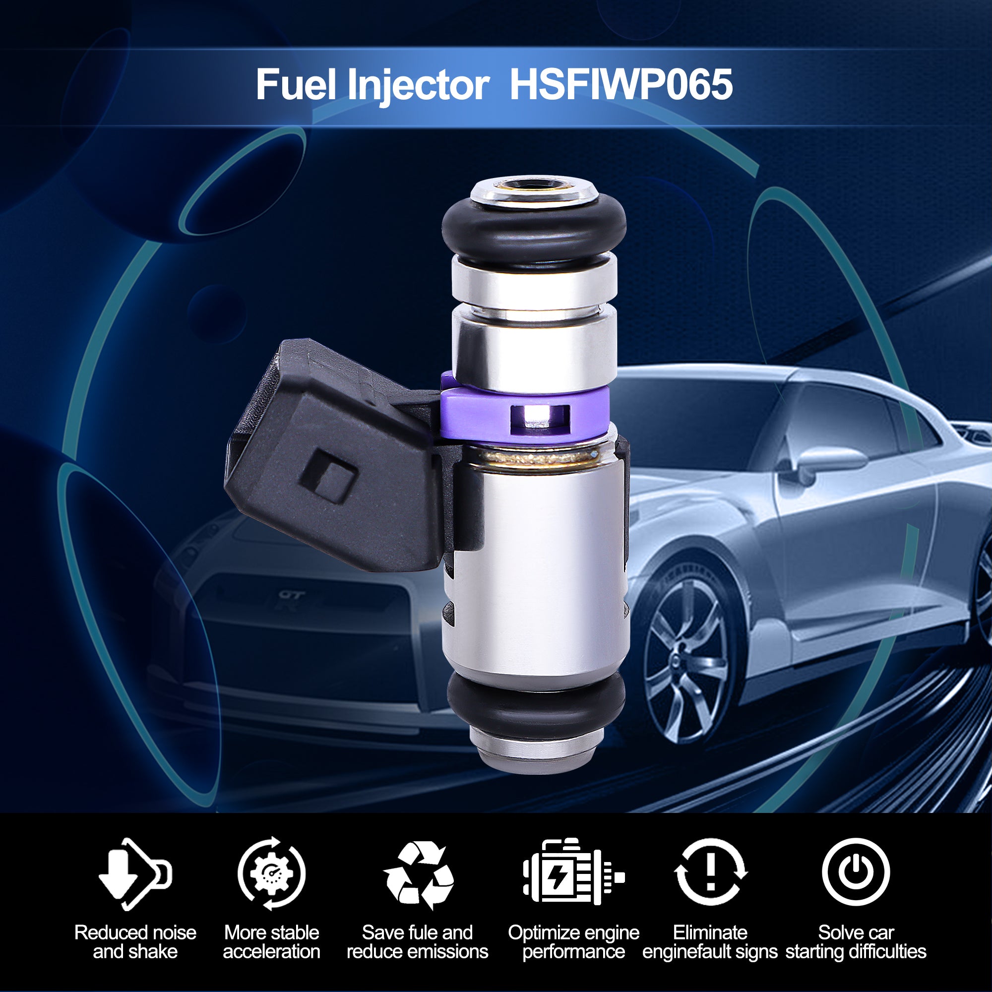 HiSport Fuel Injector IWP065 Nozzles Compatible with FIAT Palio Siena Strada Fiorino - HiSport
