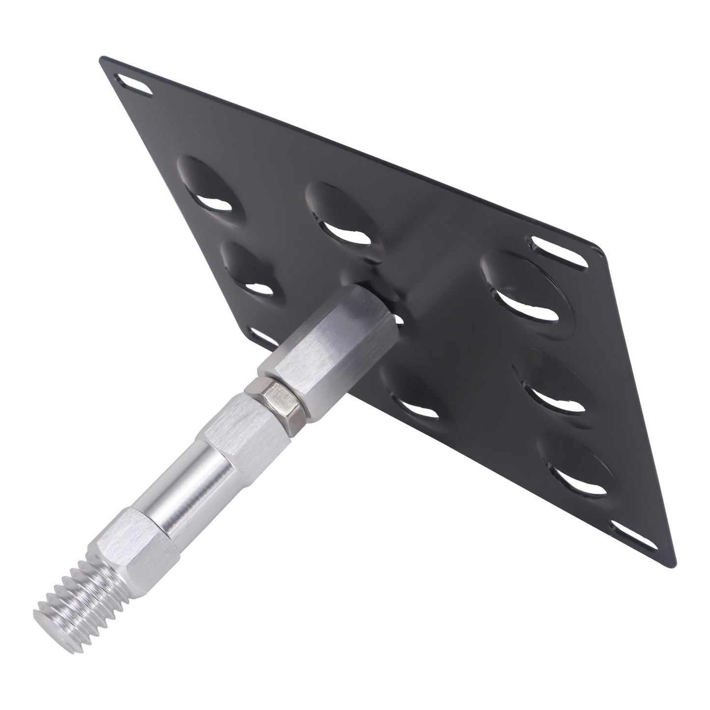 HiSport License Plate Holder Front Bumper Compatible with BMW F30 Sedan/F31 Wagon 3 Series F32 F33 F36 4 Series F10 F11 G30 G31 5 Series E84 X1, No Drill Relocator Hole Adapter Support Holder