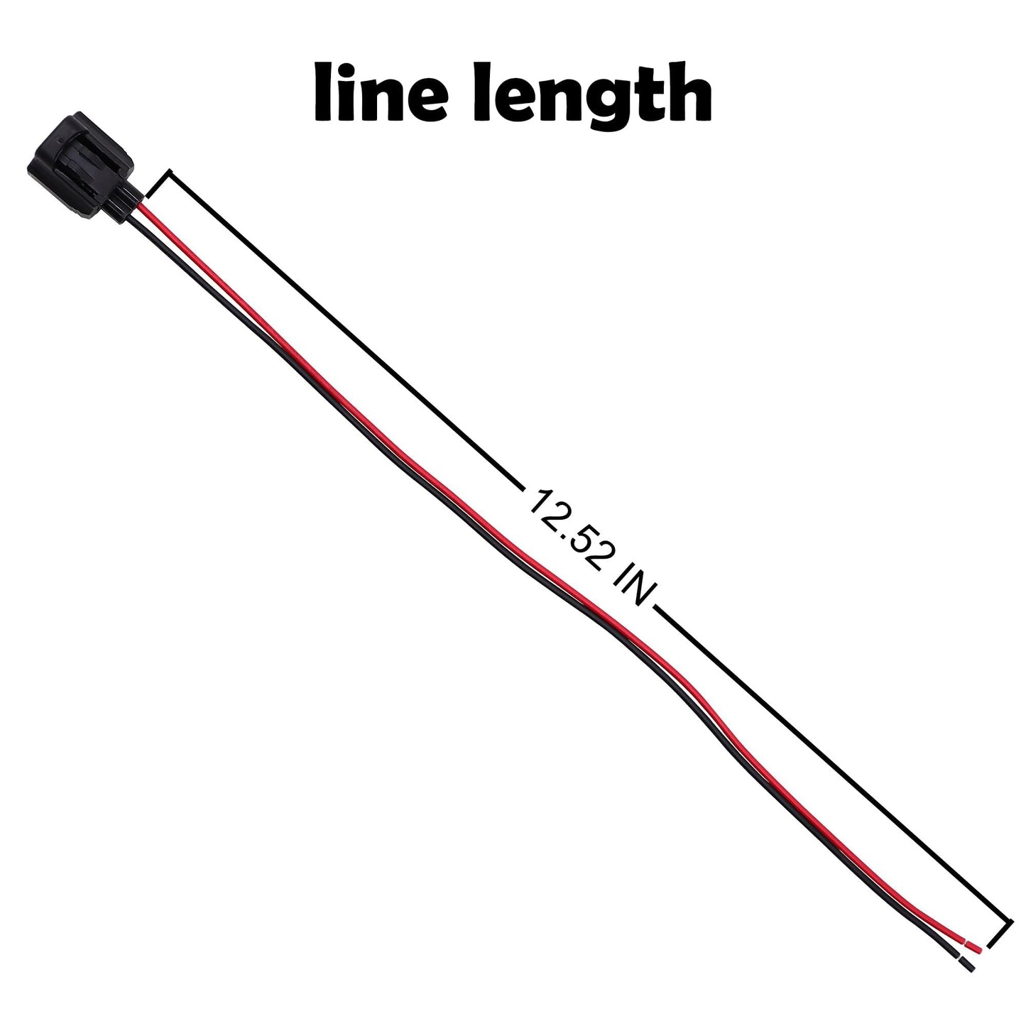 HiSport Coolant Temperature Sensor Connector Plug Pigtail Wire Wiring Harenss Compatible with Toyota, Ford, Lincoln Replacement for OEM 1P1562,S-2034,WPT-206,WPT989,158-0421,WPT989,HP4665