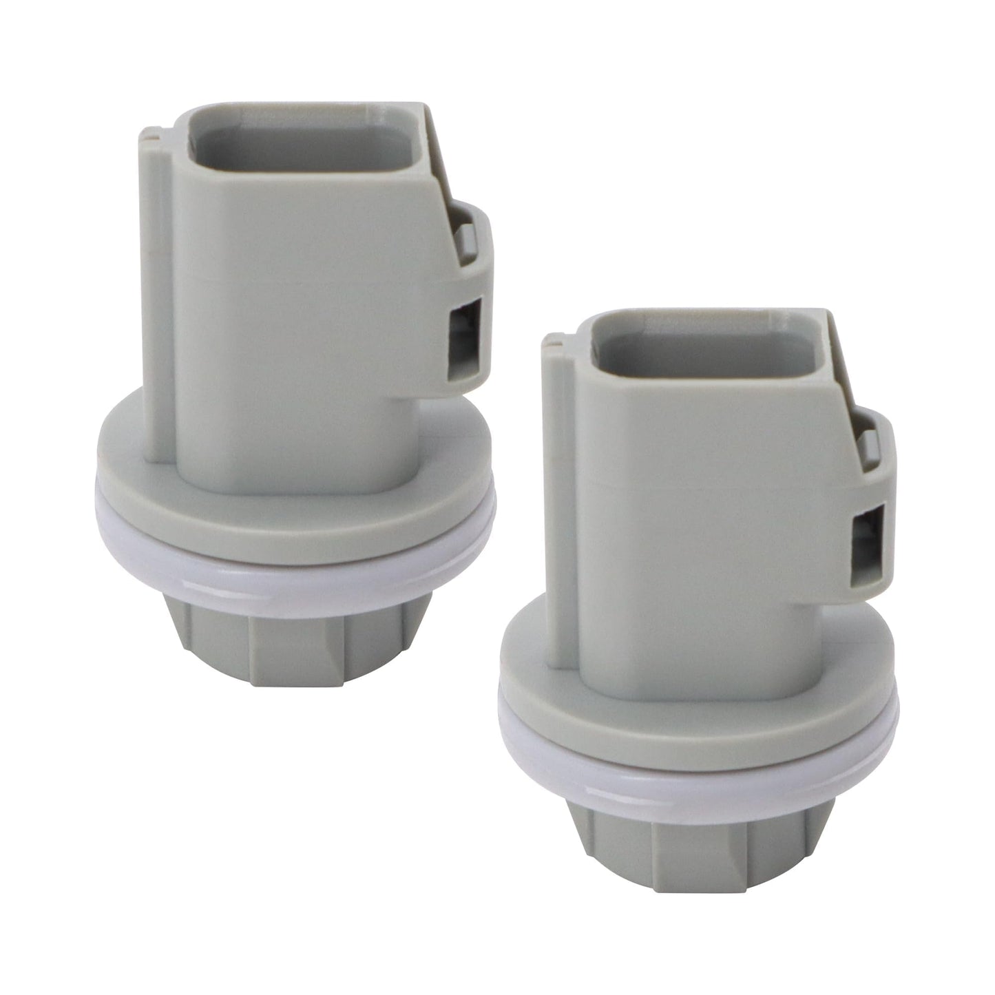 HiSport 2PCS F81Z13411AA 2Pin License Plate Light Socket Rear Tail Brake Lamp Plug for 2004-2021 Ford F150 F250 F350 Super Duty Fiesta Car License Plate Bulb Replace Replace AL8Z13411B