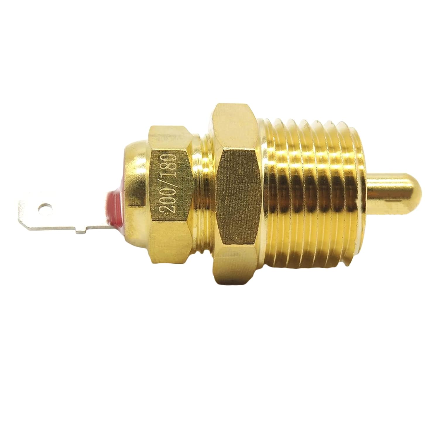 Electric Engine Cooling Fan Thermostat Temperature Sensor Switch with 3/8" Pipe Thread, 200 to 180 Degree Electric Engine Cooling Fan Thermostat Temperature Sensor Switch, Fits 10" 12" 14" 16 Fan