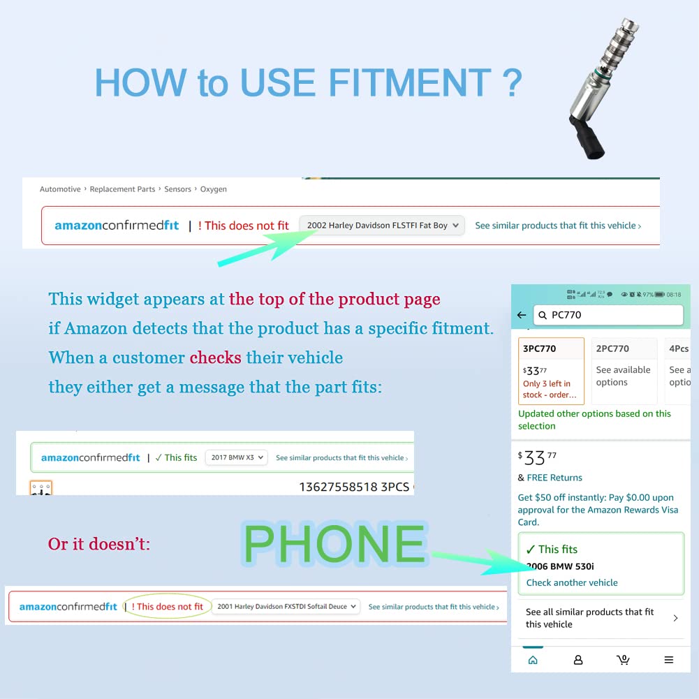 HiSport VVT 24375-2E100 Variable Valve Timing Compatible with Hyundai Elantra 2012-2018, Elantra gt 2013-2018, Tucson 2017-18; Compatible with Kia Forte/ Forte5 2014-2017, Optima 2017, Soul 2012-2017