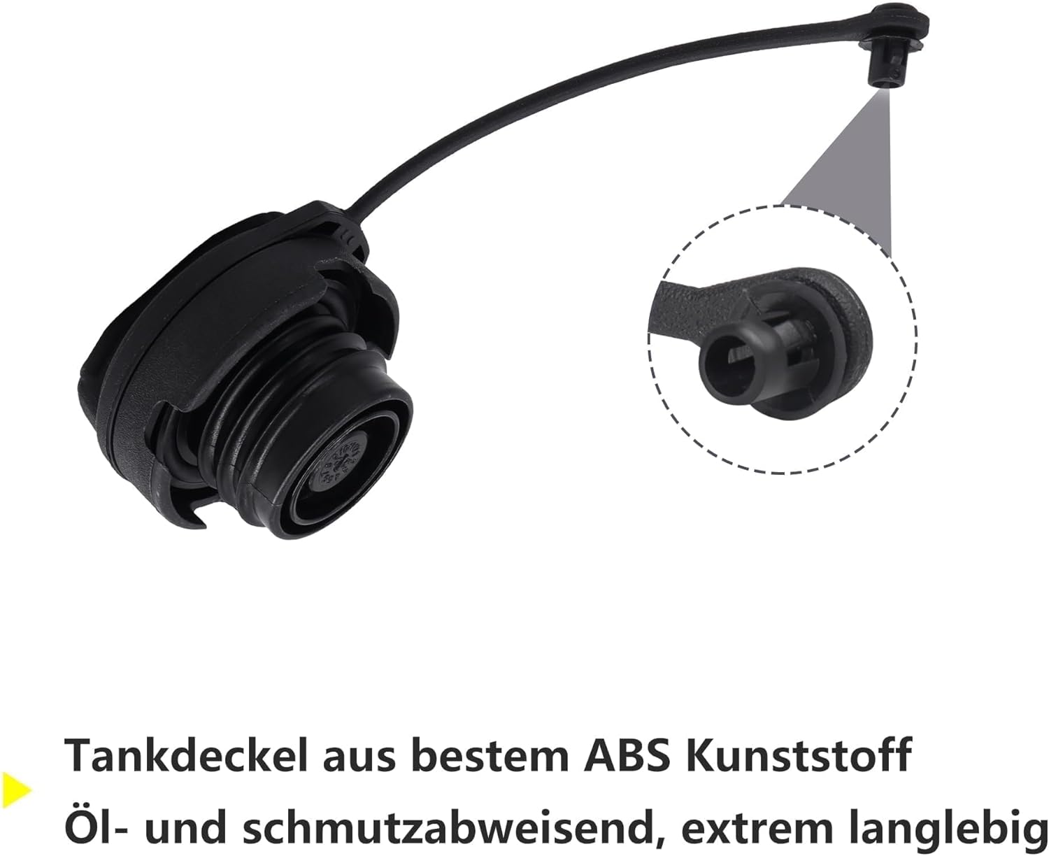 HISports Tankdeckel Treibstoff Deckel 980692, Tank Abdeckung Benzin Diesel Kompatibel mit Polo A4 Seat Replace 980692