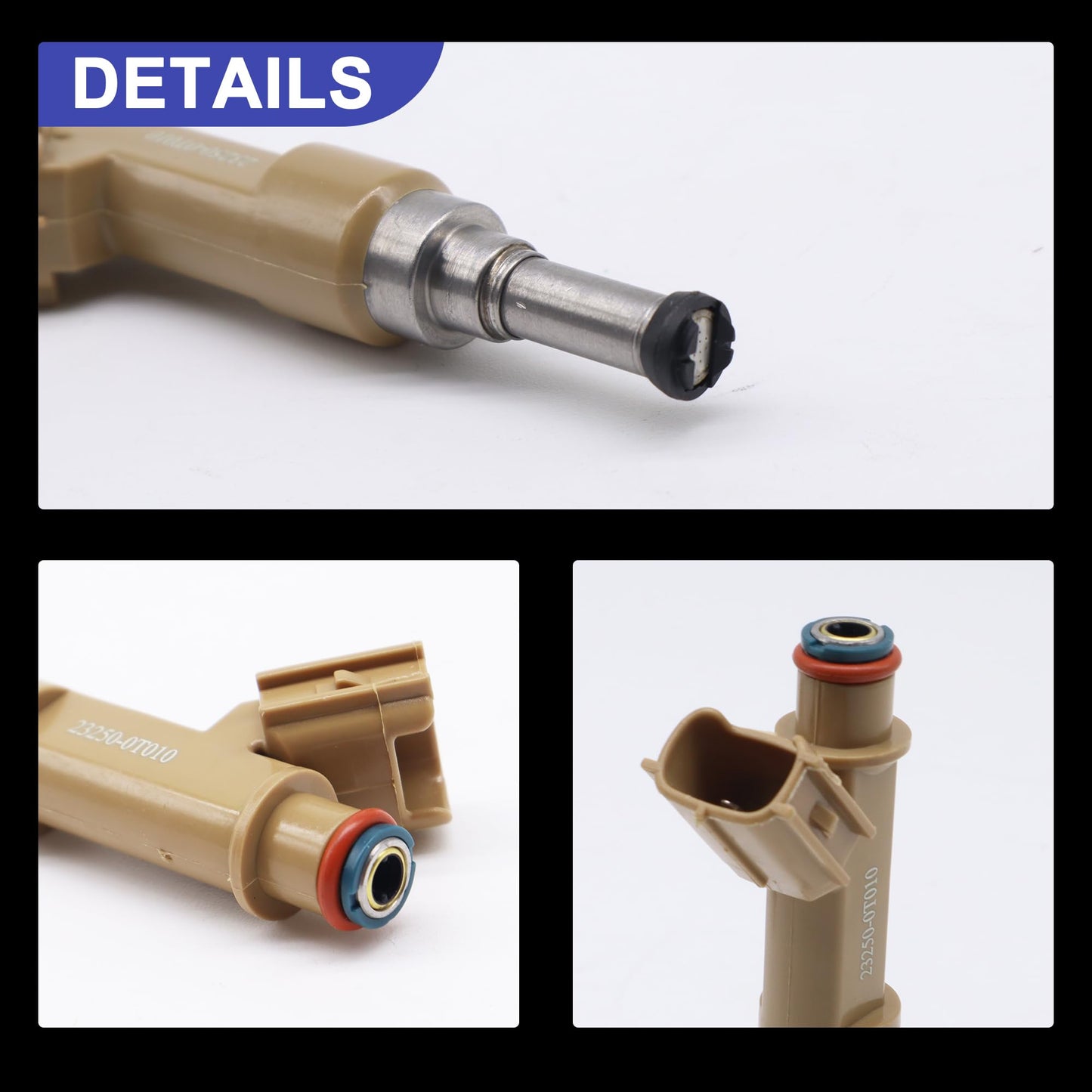 HiSport Fuel Injectors - Compatible with Scion Toyota Replaces FJ1068 23250-0T010 23209-0T010 23209-09140