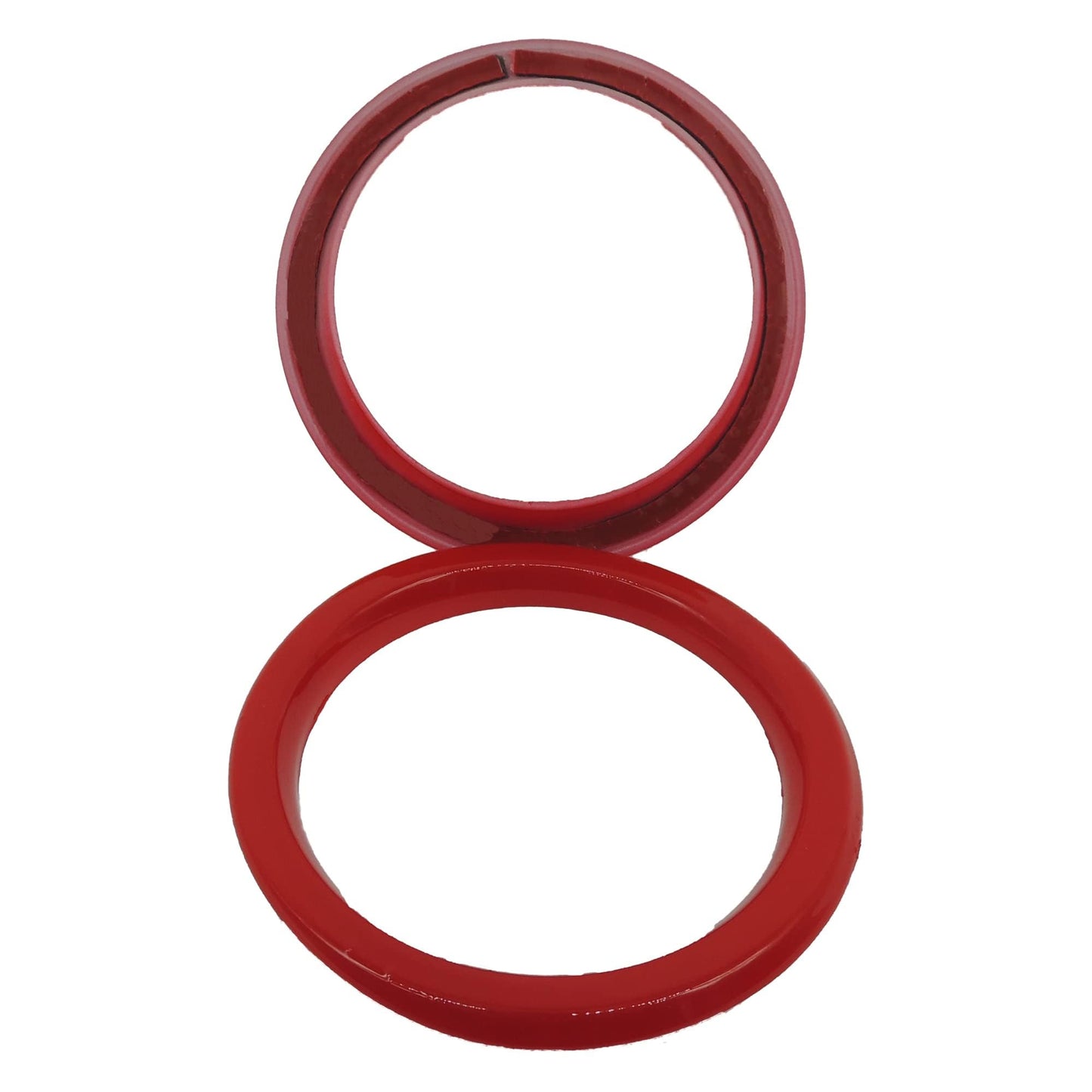 HiSport A/C Vent Ring Inner Trim Decoration Covers Compatible with 2018-2023 Jeep Wrangler JL JLU & Gladiator JT 4PCS Red