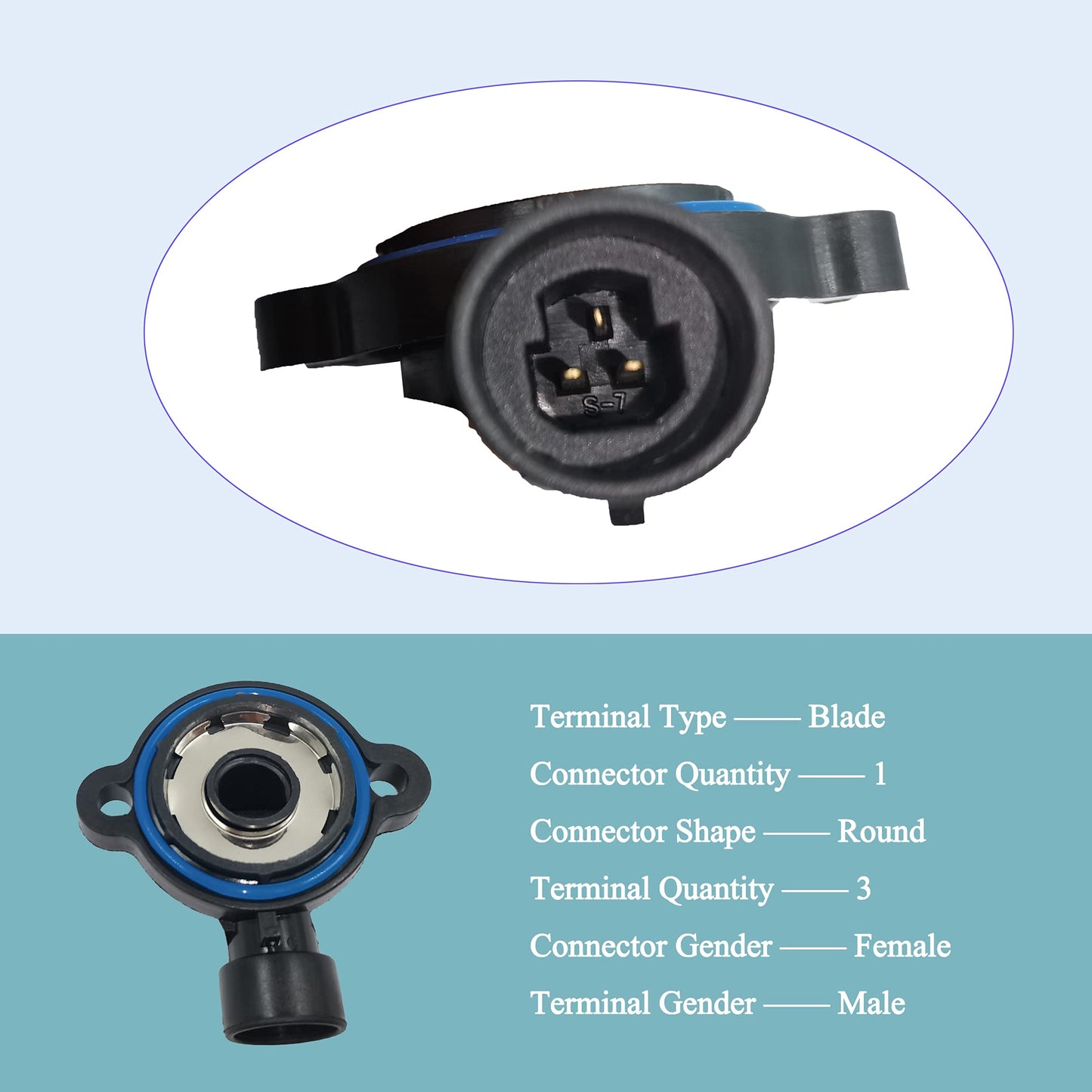 Throttle Position Sensor TPS 213-912 SS10382 213-4668 Compatible with 1994-2007 Buick Cadillac Chevrolet GMC Isuzu Oldsmobile Pontiac 2.2-8.1L Replace 213-1653 TPS140 TH149 TH385 99037