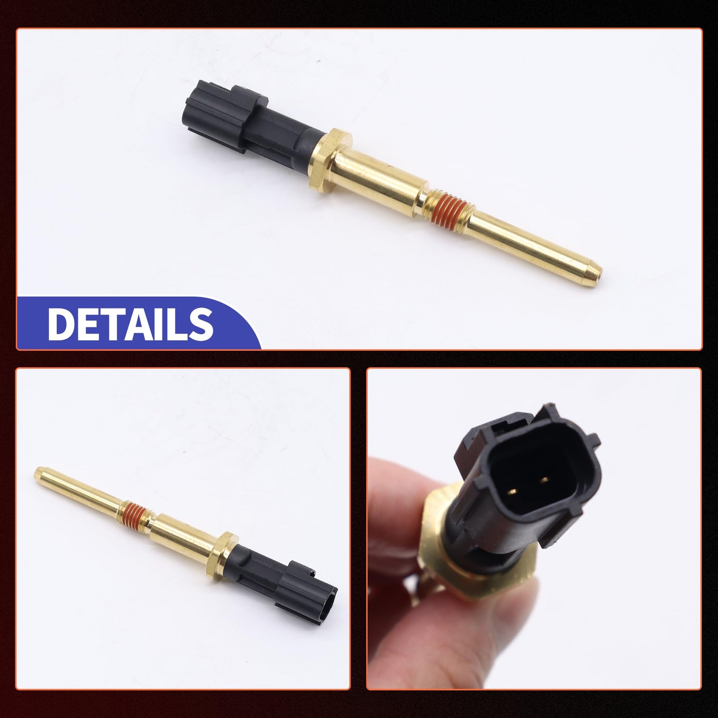 HiSport Cylinder Head Temperature Sensor - Compatible with Ford C-Max Escape Focus Mercury Mariner Milan Replaces 1S7F6G004AB 1S7Z6G004AA