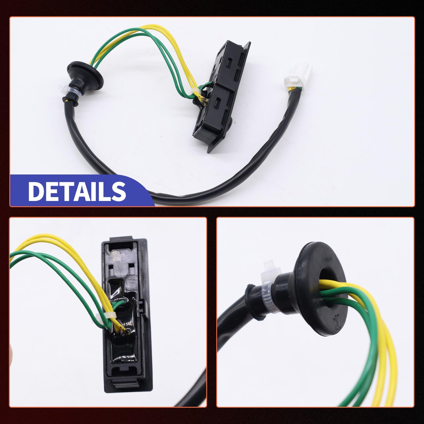 HiSport 25380-4BA1A Rear Hatch Release Switch - Compatible with Nissan Rogue 2.0L 2.5L 2014-2020, Rear Liftgate Release Tailgate Trunk Lid Switch Replaces 253804BA1A