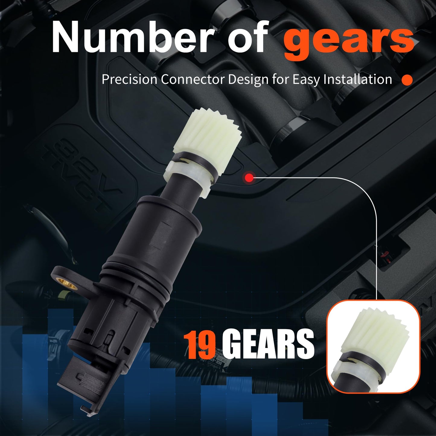 HiSport Speed Sensor 327029Z369 - Compatible with Nissan Frontier 4WD 2002-2004 - Replace 5S4968 VB0231