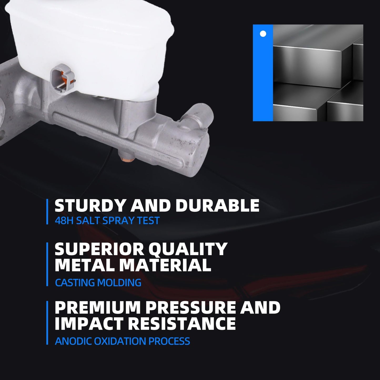 HiSport 4720160540 Brake Master Cylinder with Reservoir and Cap Compatible with Toyota 4Runner 1989 1990 1991 1992 1993, Land Cruiser 1993-1994, Pickup 1989-1993, T100 1993 Replace MC39996