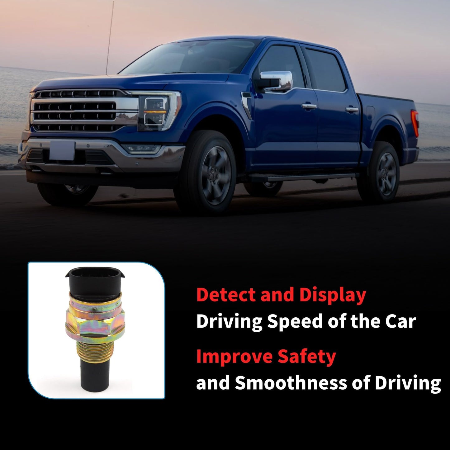 HiSport Transmission Output Speed Sensor 15547452 - Vehicle Speed Sensor(VSS) Wheel Speed Sensor - Compatible with Chevy GMC Cadillac Yukon Suburban Blazer 1988-2005