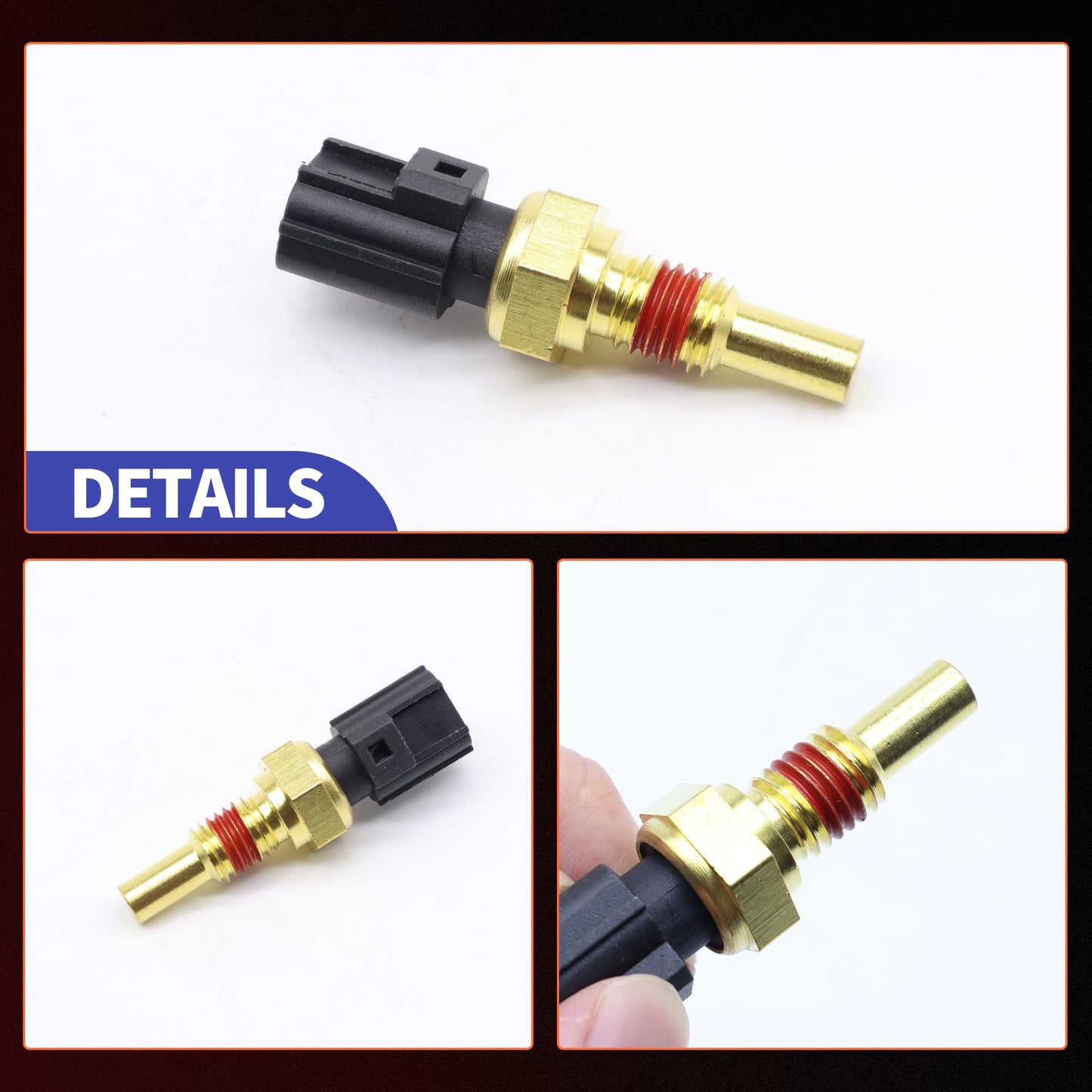 HiSport Engine Cylinder Head Temperature Sensor - Compatible with Ford Excursion Expedition Lincoln Aviator BlackWood Navigator Mercury Marauder Mountainer Replaces 8L3Z6G004A