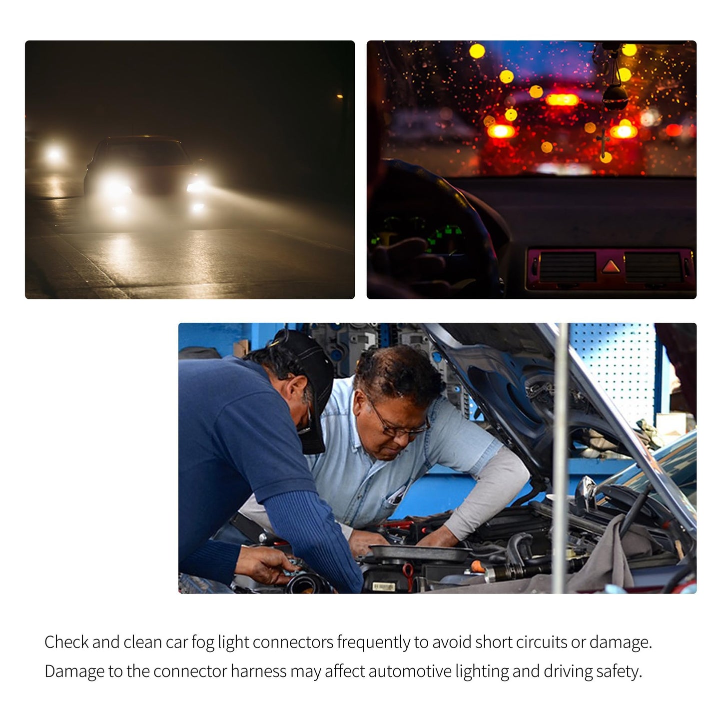 HiSport 2PCS 9007 9004 HB1 HB5 High Temperature Ceramic Male Wire Harness Extension Socket Adapter Connector Pigtail Plug Wiring Cable for Headlights Fog Lights Automative Replacement Part