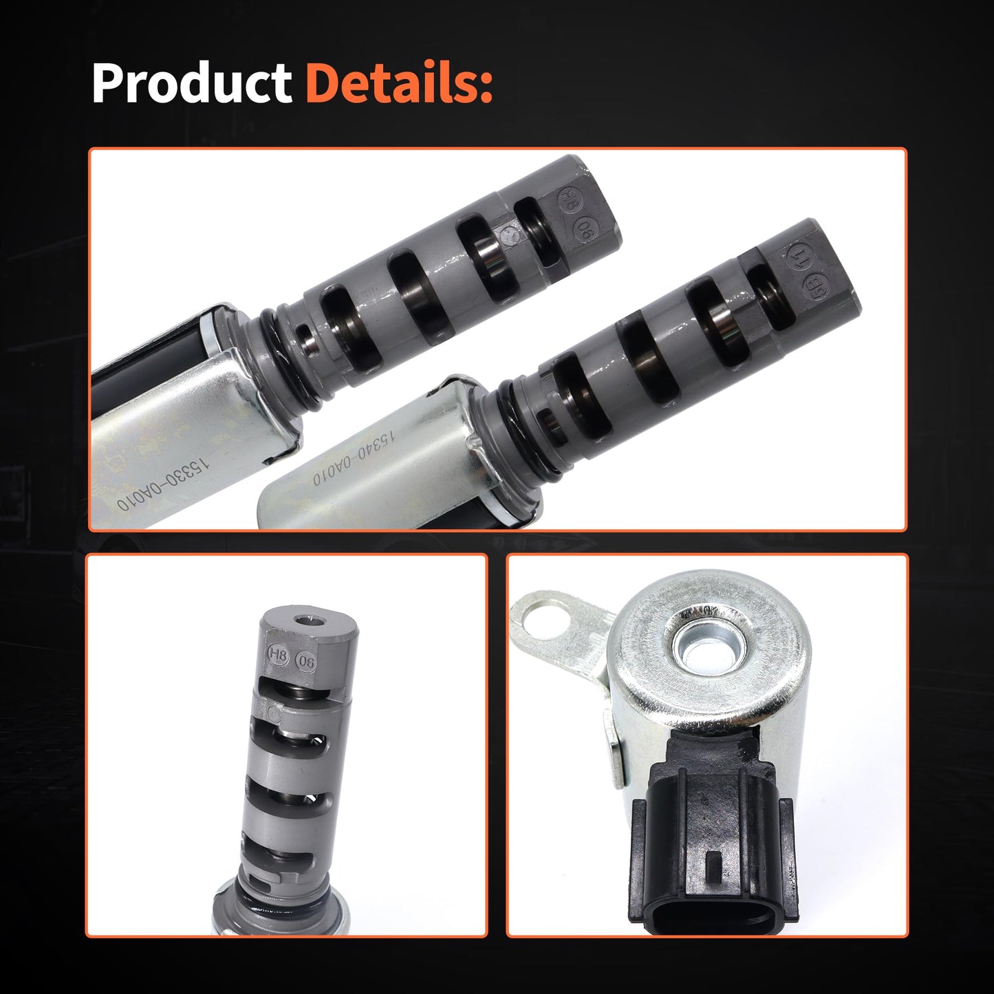 HiSport Variable Valve Timing Solenoid - VVT Actuator Oil Control Valve OCV Compatible with Lexus ES300 ES330 RX300 RX330 RX400H Toyota Avalon Camry Highlander Sienna Solara Left & Right