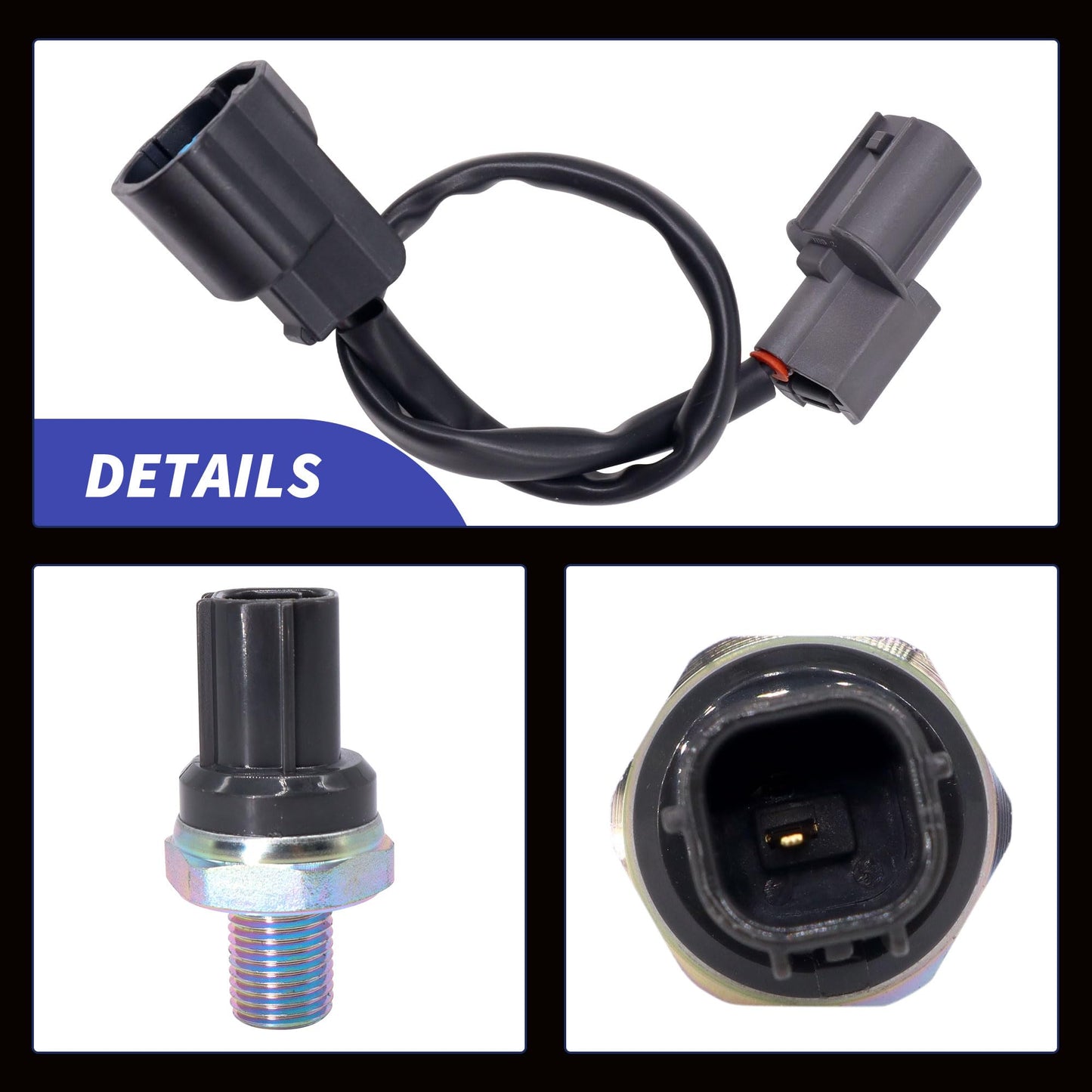 HiSport ?30531-P8F-A00 Knock Sensor and Harness Kit - Compatible with Acura CL MDX RL TL Honda Accord Odyssey Pilot Ridgeline Saturn VUE 1999-2010 3.5L - Replace 30530-P8F-A01