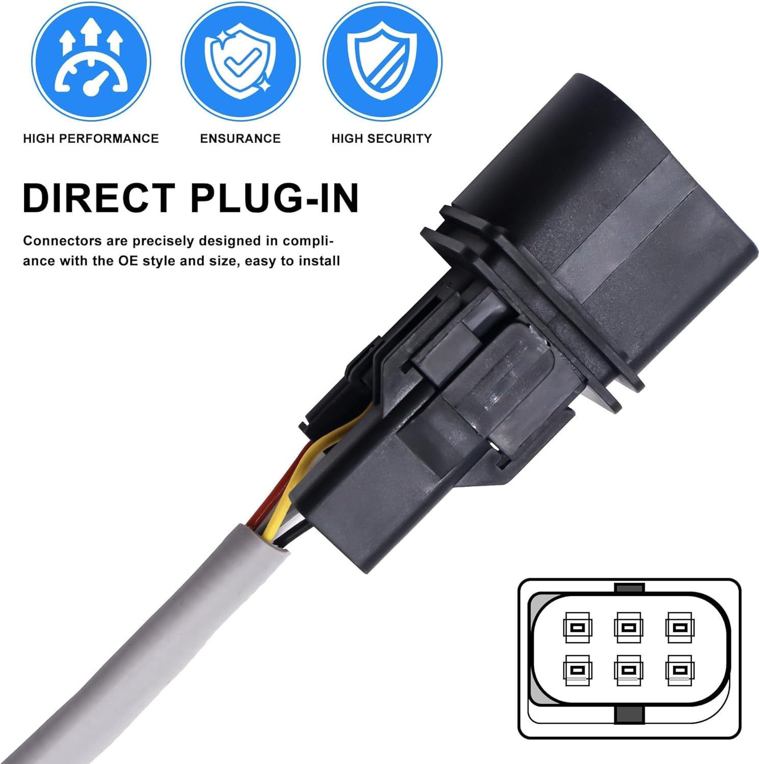 HISports VORDERER SAUERSTOFFSENSOR O2 Sensor FÜR A3 8P1/8PA, VW, 06A906262BR,06A906262CF ,lambdasonde
