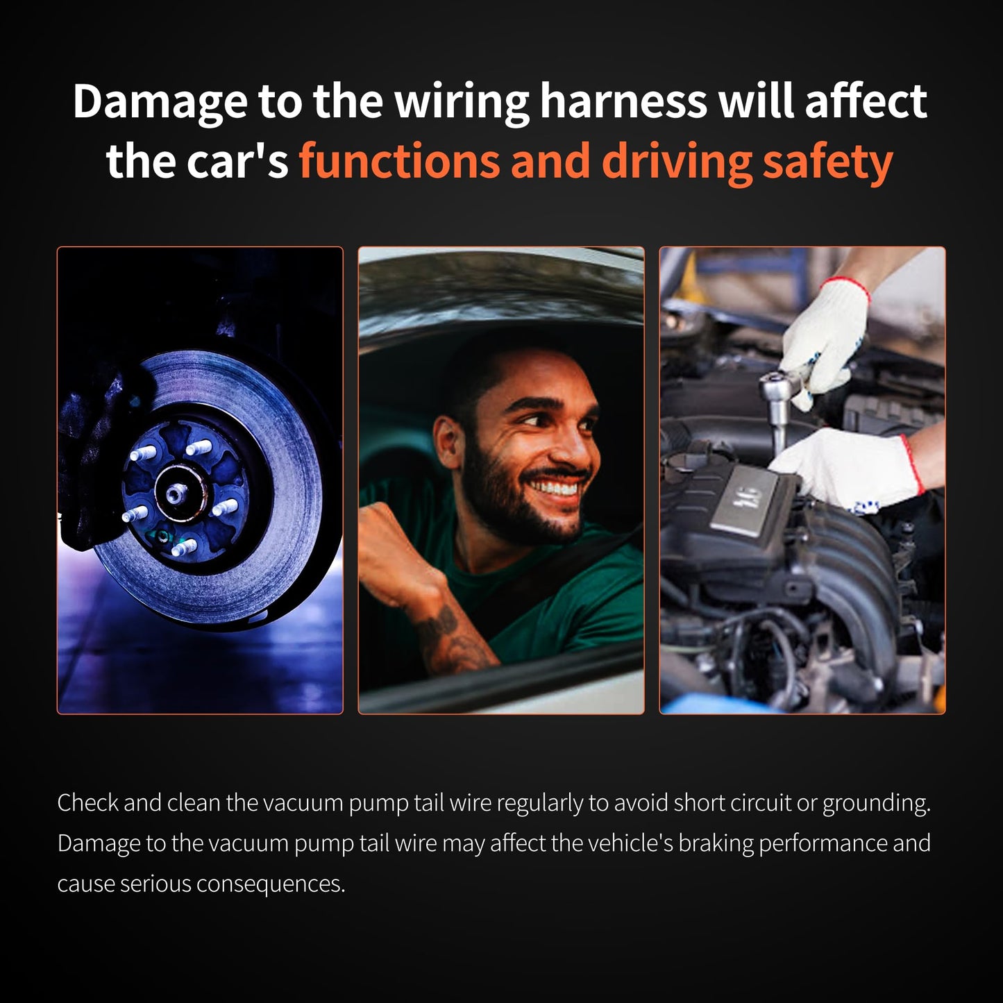 HiSport Vacuum Pump Pigtail 4 Wire Connector for Fuel Pump O2 Sensor 645-740 645-708 Compatible with Ford Lincoln Mercury Mazda