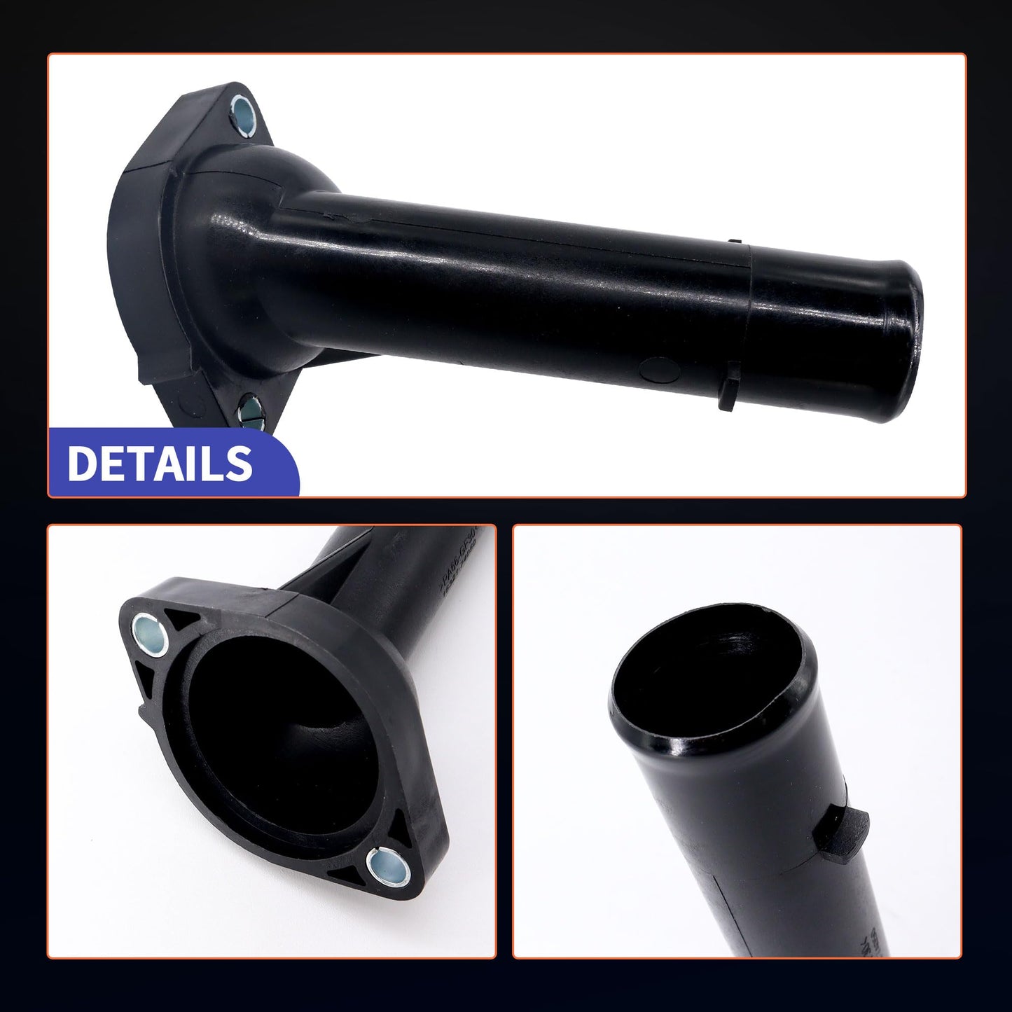 HiSport 16321-74050 Radiator Coolant Filler Water Inlet Thermostat Housing Compatible with Toyota Camry 1992-2001, Celica 1992-1999, Rav4 1996-2000, Solara 2000, 902-5000