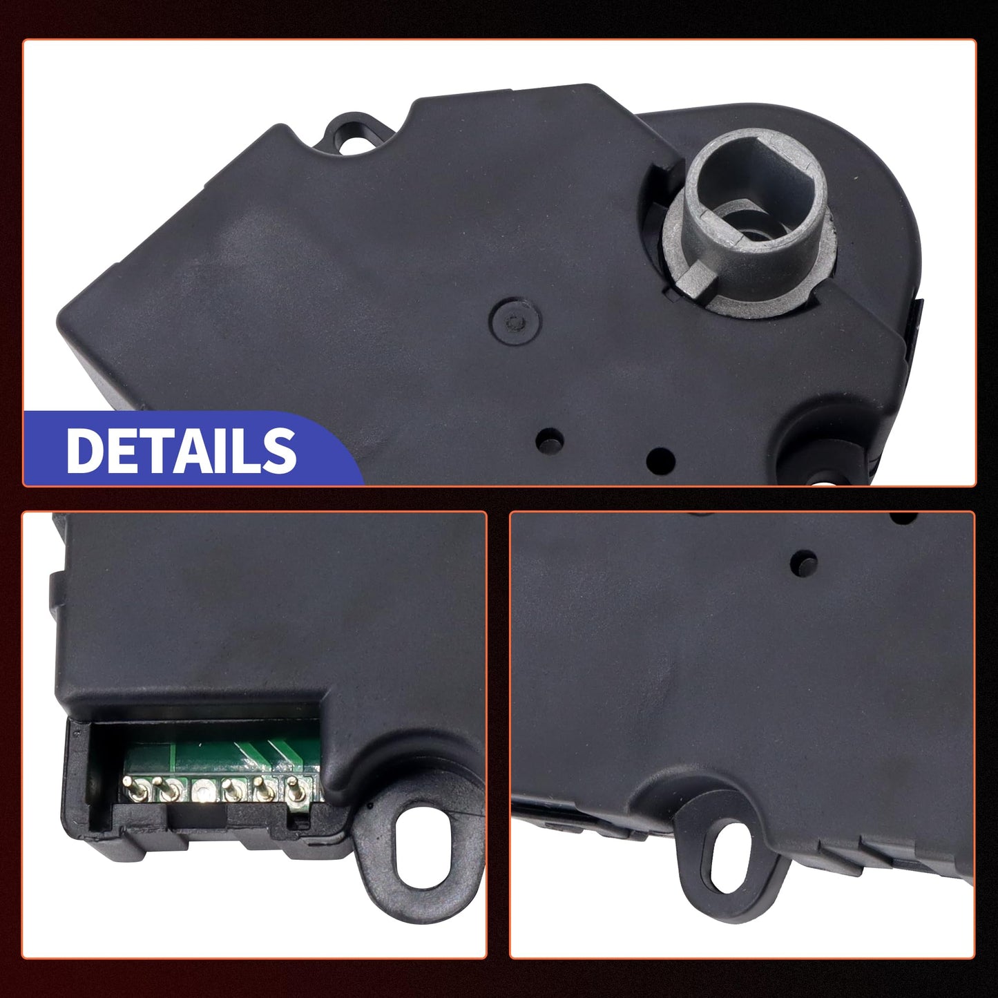 HiSport HVAC Blend Door Actuator - Compatible with Chevy Avalanche 1500 Avalanche 2500 Silverado 1500 HD Silverado 2500 HD Silverado 3500 Suburban 1500 Suburban 2500 Tahoe 1999-2002 - Replace 604-113