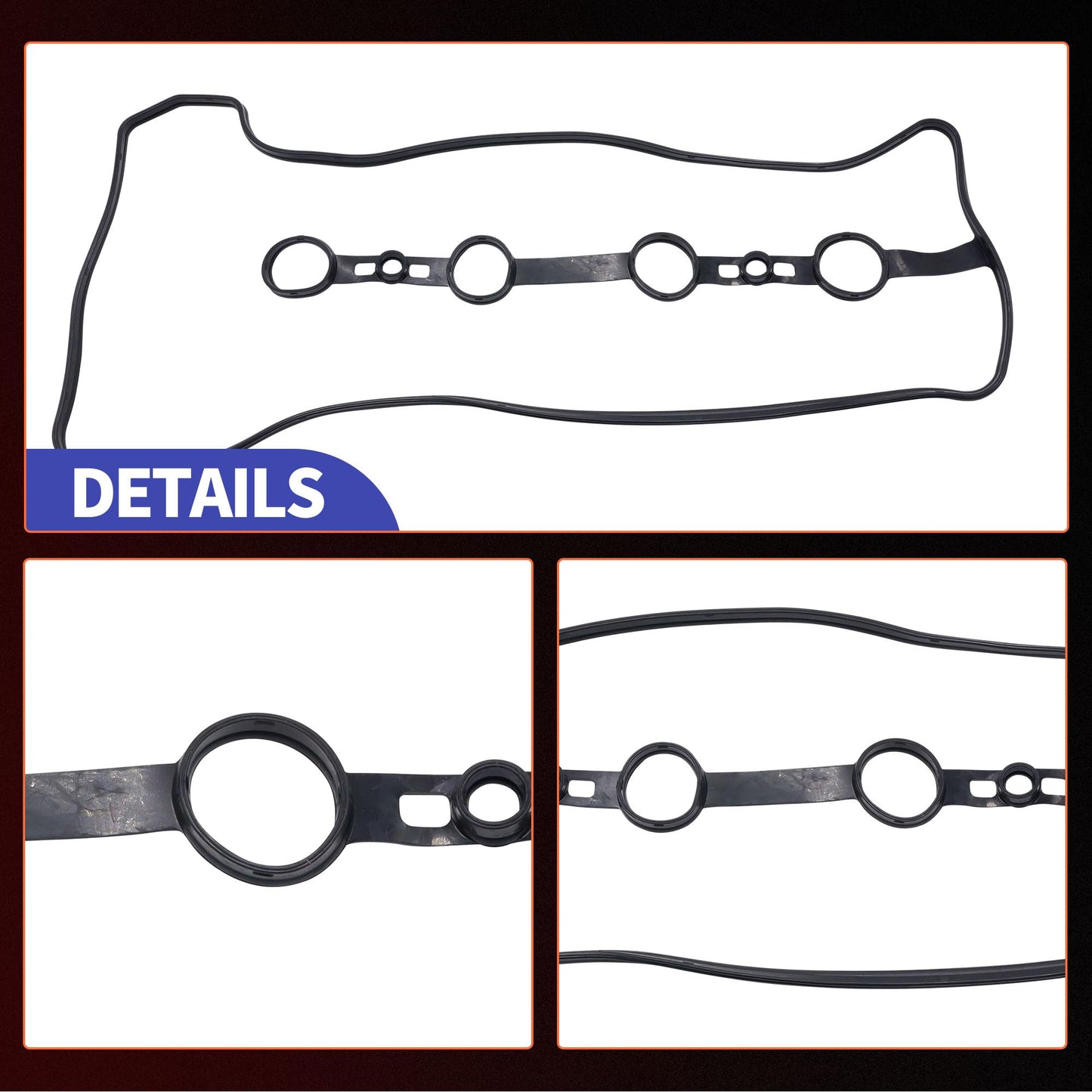 HiSport Valve Cover Gasket Seal - Compatible with Lexus HS250h Pontiac Vibe Scion tC xB Toyota Camry Corolla Highlander Matrix RAV4 Solara 2.0L 2.4L 2001-2015 - Replace VS50530R