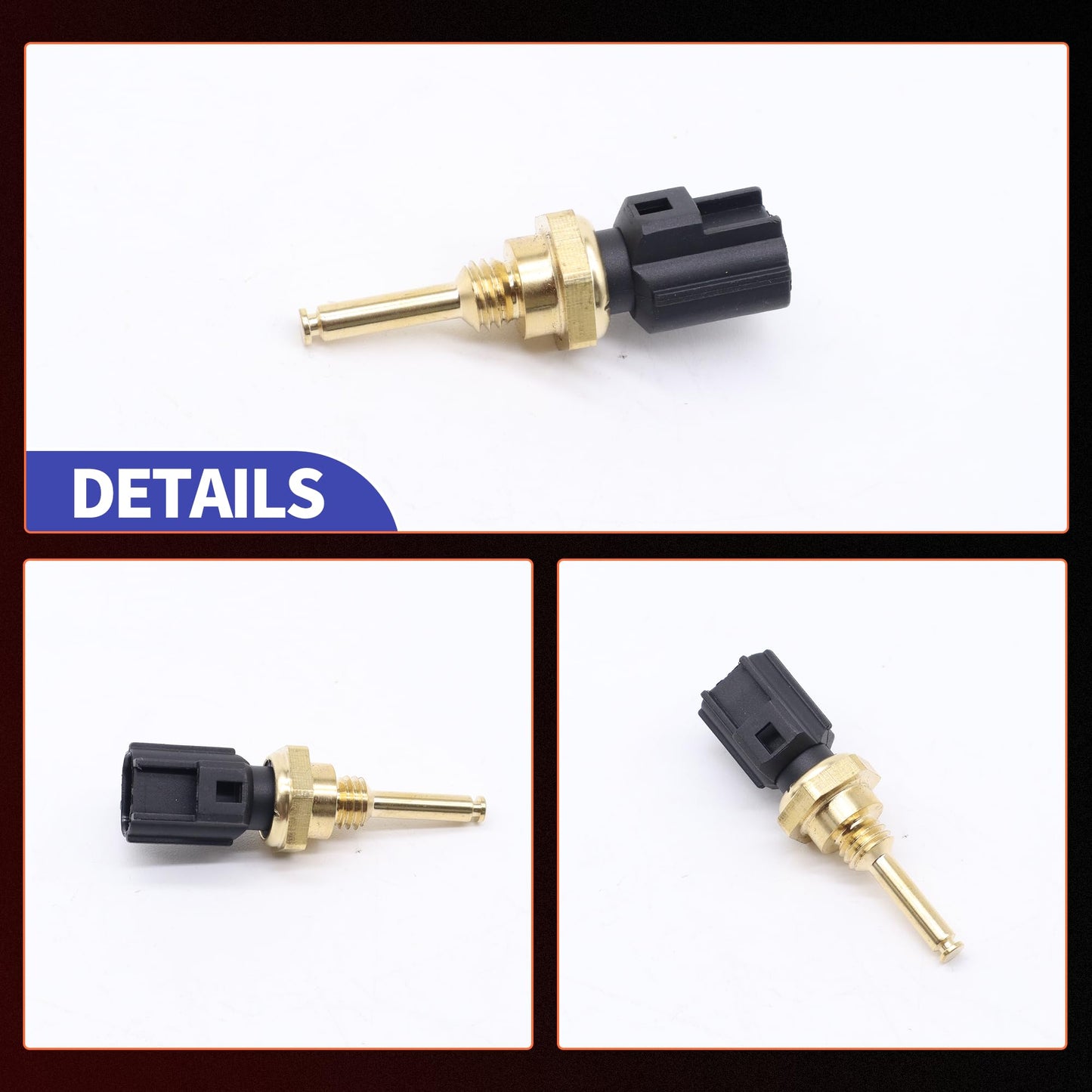 HiSport Engine Coolant Cylinder Head Temperature Sensor - Compatible with Ford Escape F-150 Mazda CX-9 Tribute Mercury Mariner Milan Replaces 9L8Z-6G004-F 9L8Z-6G004-A