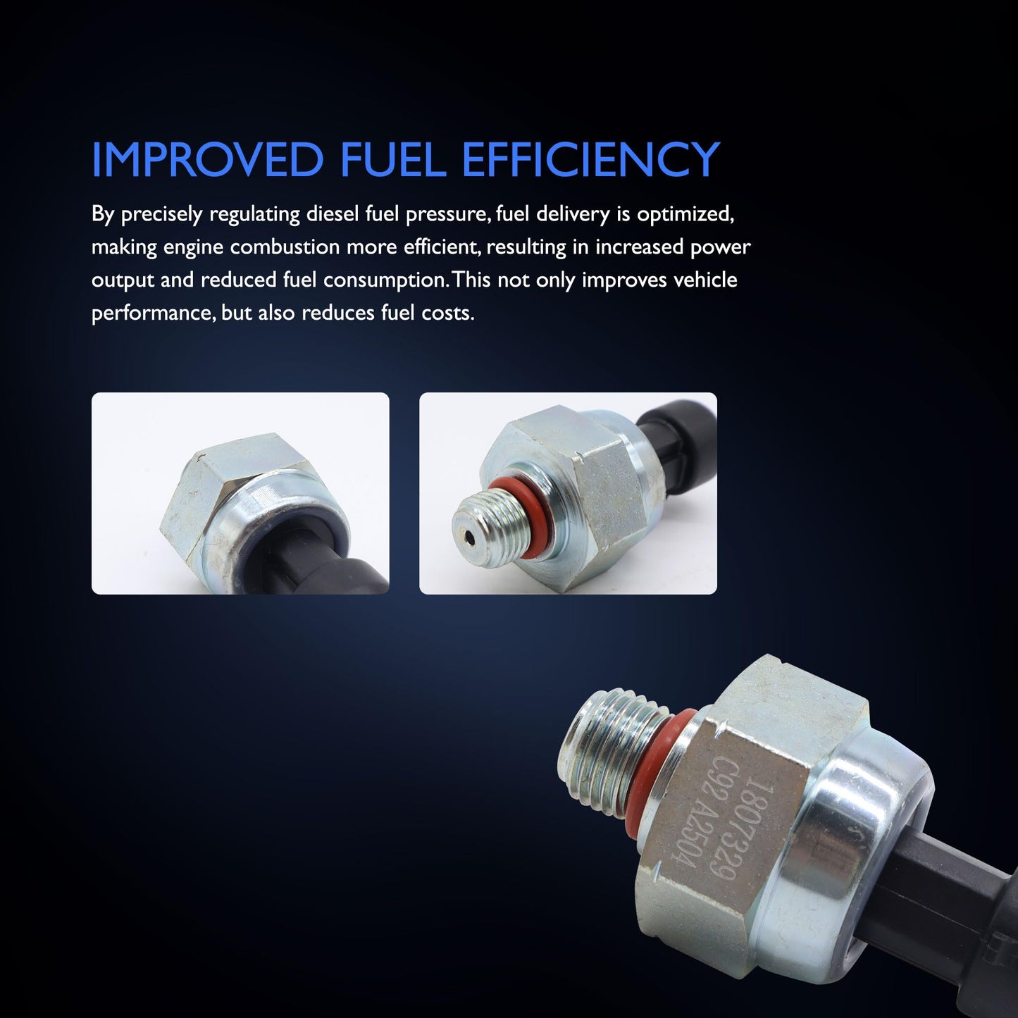 HiSport Injection Control Pressure Sensor 7.3L - Compatible with Ford E-350 Club Wagon E-350 Econoline Club Wagon E-450 E-550 F650 F750 F-250 F-350 F-450 F-550 Super Duty - Replace 1830669C92