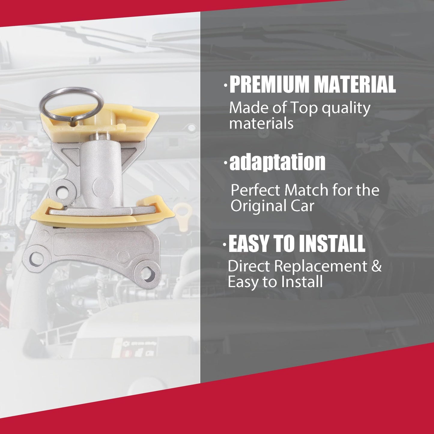 HiSport 06F109217A Timing Chain Tensioner Compatible with Audi A3 2006-2008, A4 2005-2009, TT 2008-2009, Volkswagen EOS 2007-2009, Golf 2012-2013, GTI 2006-2008, Jetta 2006-2008, Passat 2006-2008