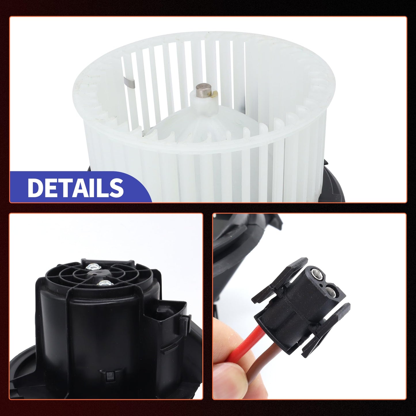 HiSport HVAC Heater Blower Motor Assembly 700248 Compatible with Mercedes-Benz C250 C300 C350 C63 E300 E350 E550 E63 GLK250 GLK350 SLS AMG, Replacement for PM4030, MB3126112, 2048200208