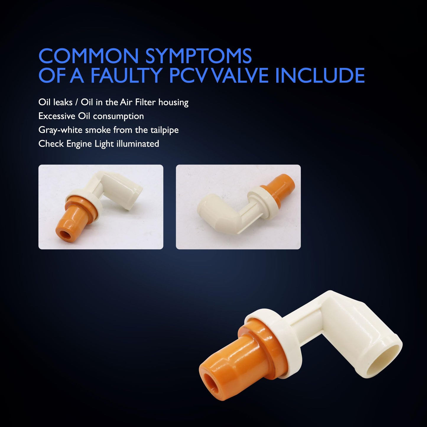 HiSport PCV Valve - Compatible with Mazda 2006-2015 MX-5 Miata 2004-2013 3 2006-2010 5 2003-2008 6 - Replace 045-0371 L32513890A LF1313890