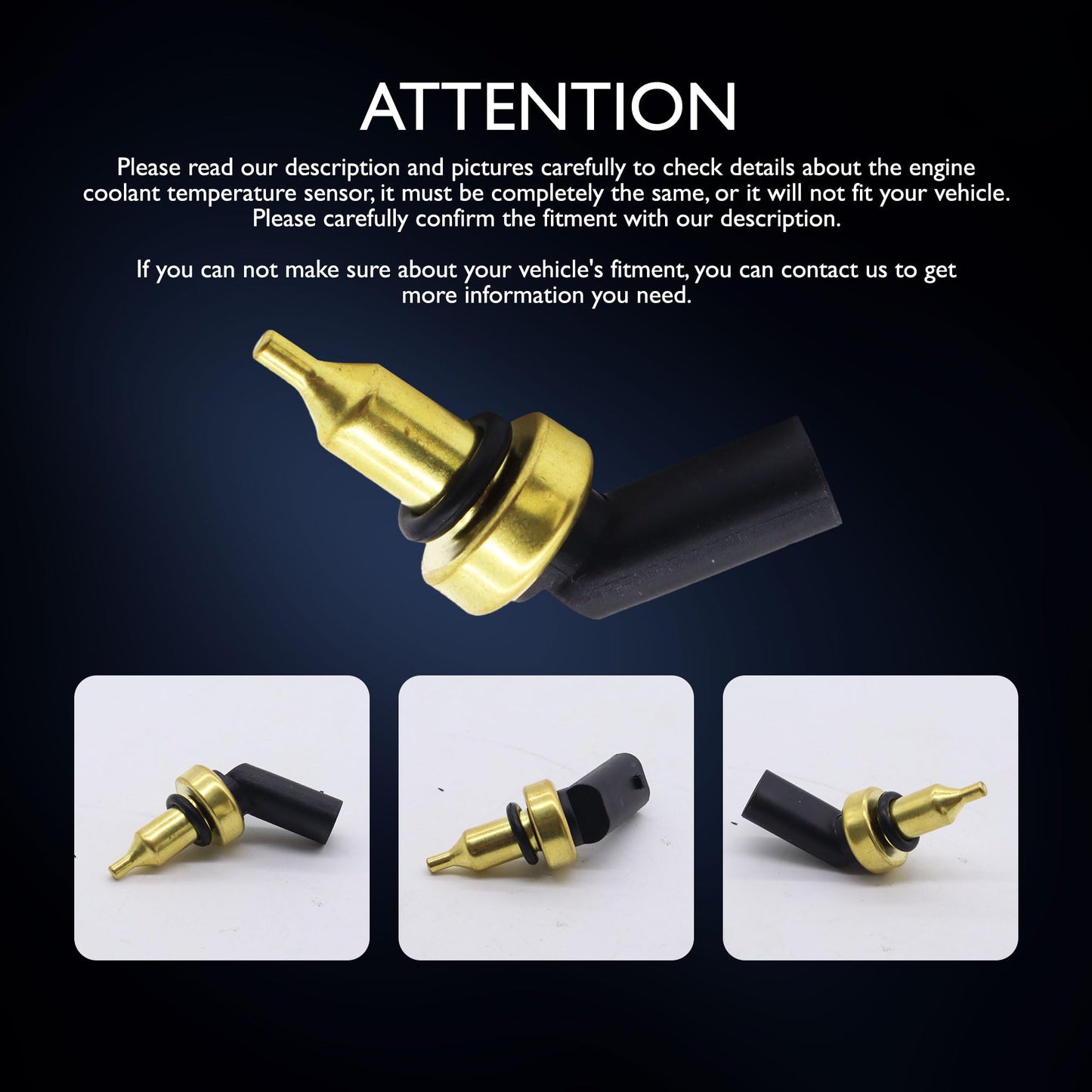 HiSport Engine Coolant Temperature Sensor - Compatible with Mini Replaces 13628602086 2112071 73390 8602086