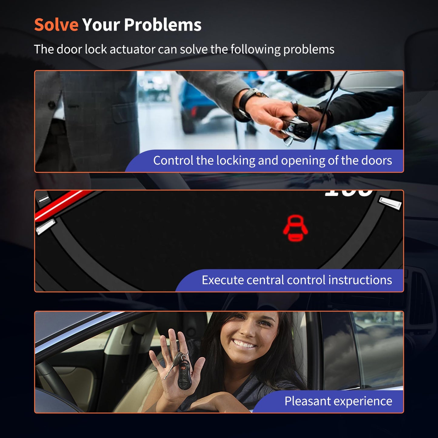 HiSport Front Left Driver Side Door Lock Latch Actuator CL3A1521813CB Compatible with Ford Lincoln F-250 F-350 F-450 Expedition Super Duty Navigator 2010-2017