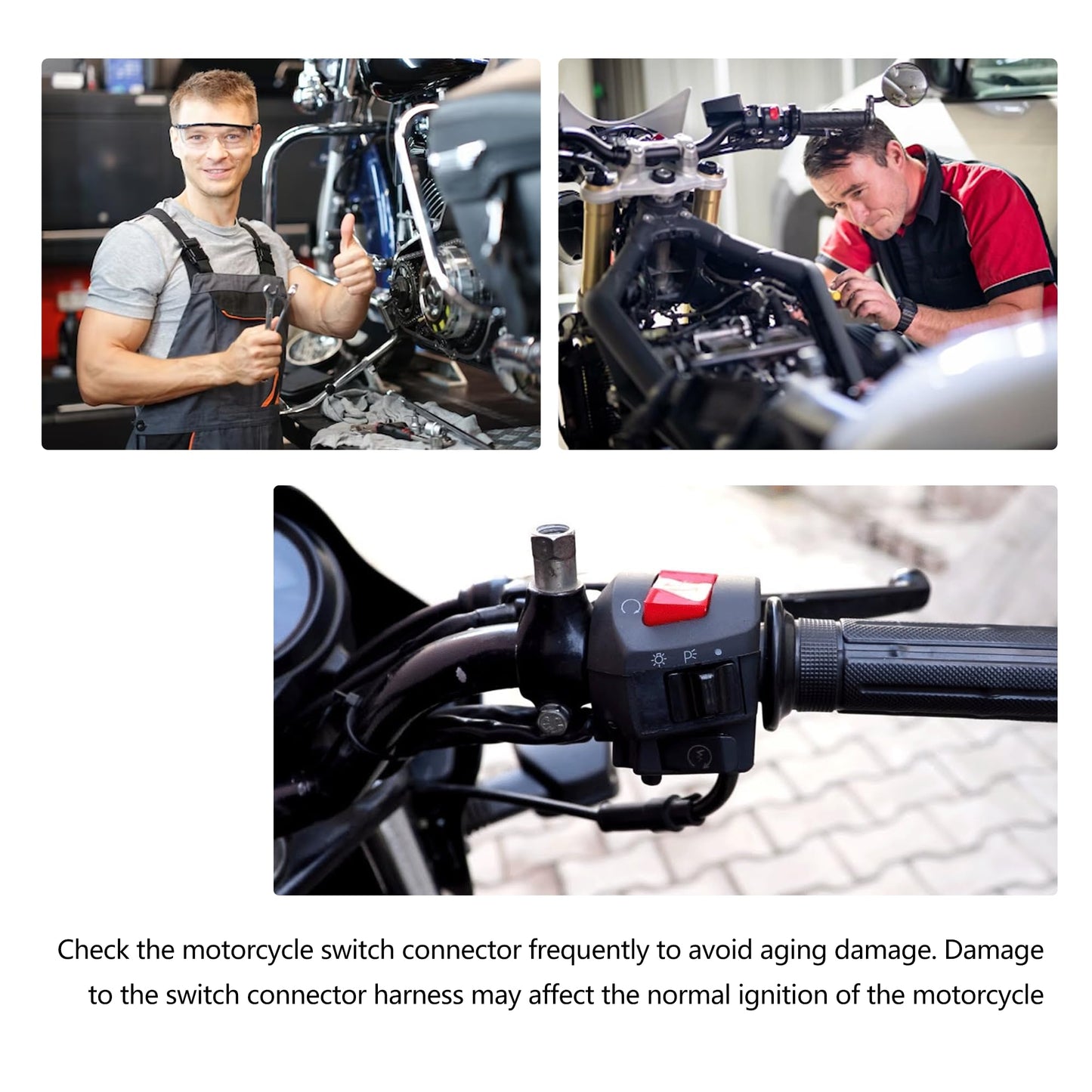 HiSport Motorcycle Switched Circuit Adapter Harness Kits Compatible with Harley Motorcycle Touring and Trike Models 1994-later