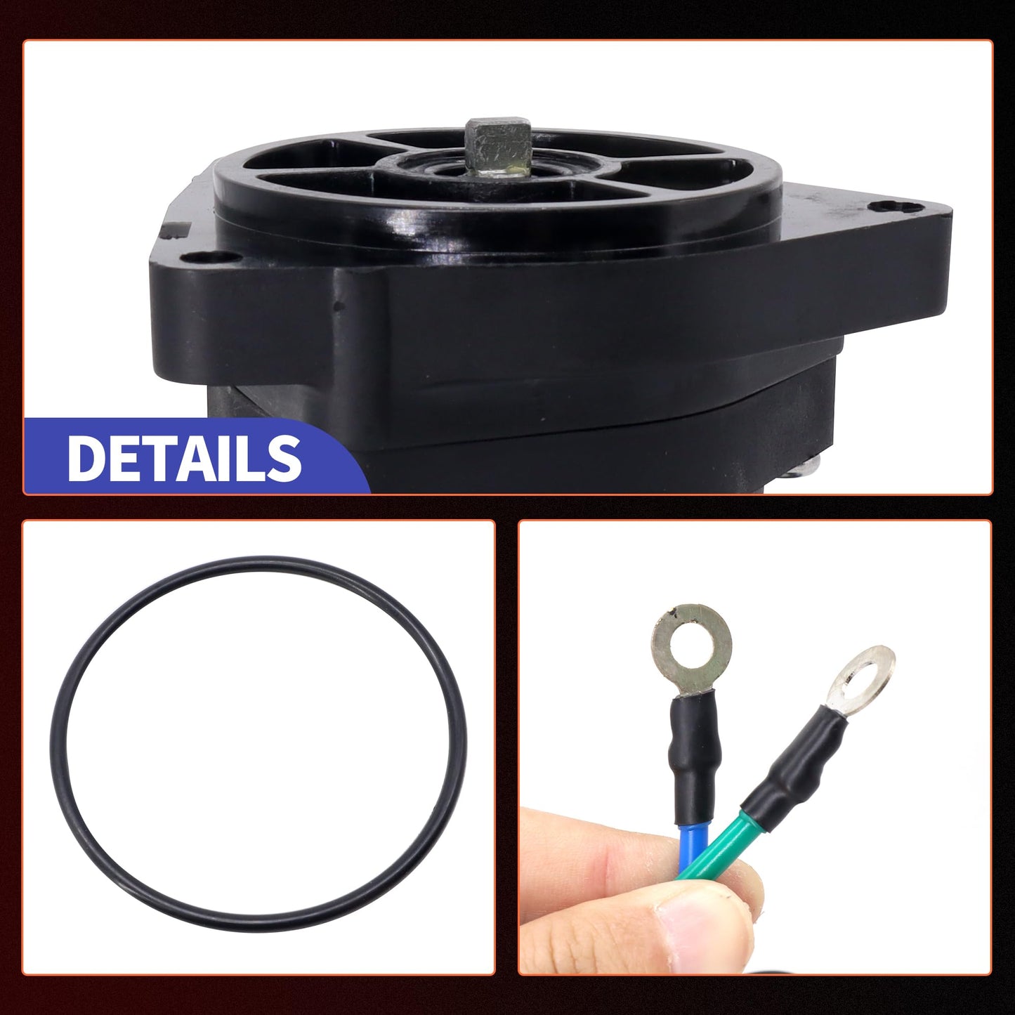 HiSport 63P438 Boat Engine Tilt Trim Motor - Compatible with Yamaha Models F150JA F150JB F150LA F150LB F150TJR F150TLR F150TXR F150XA F150XB LF150TXR LF150XA LF150XB 150HP 2012-2018