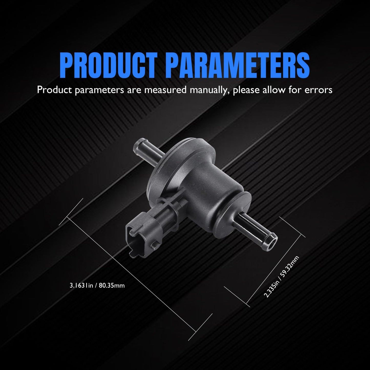 HiSport 28910-26900 Canister Purge Valve - Compatible with Hyundai Accent 2006-2011 Elantra 2007-2012 Equus 2011-2013 Genesis 2009-2014 Compatible with Kia Rio 2006-2012 Rio5 2006-2011 Soul 2010-2011