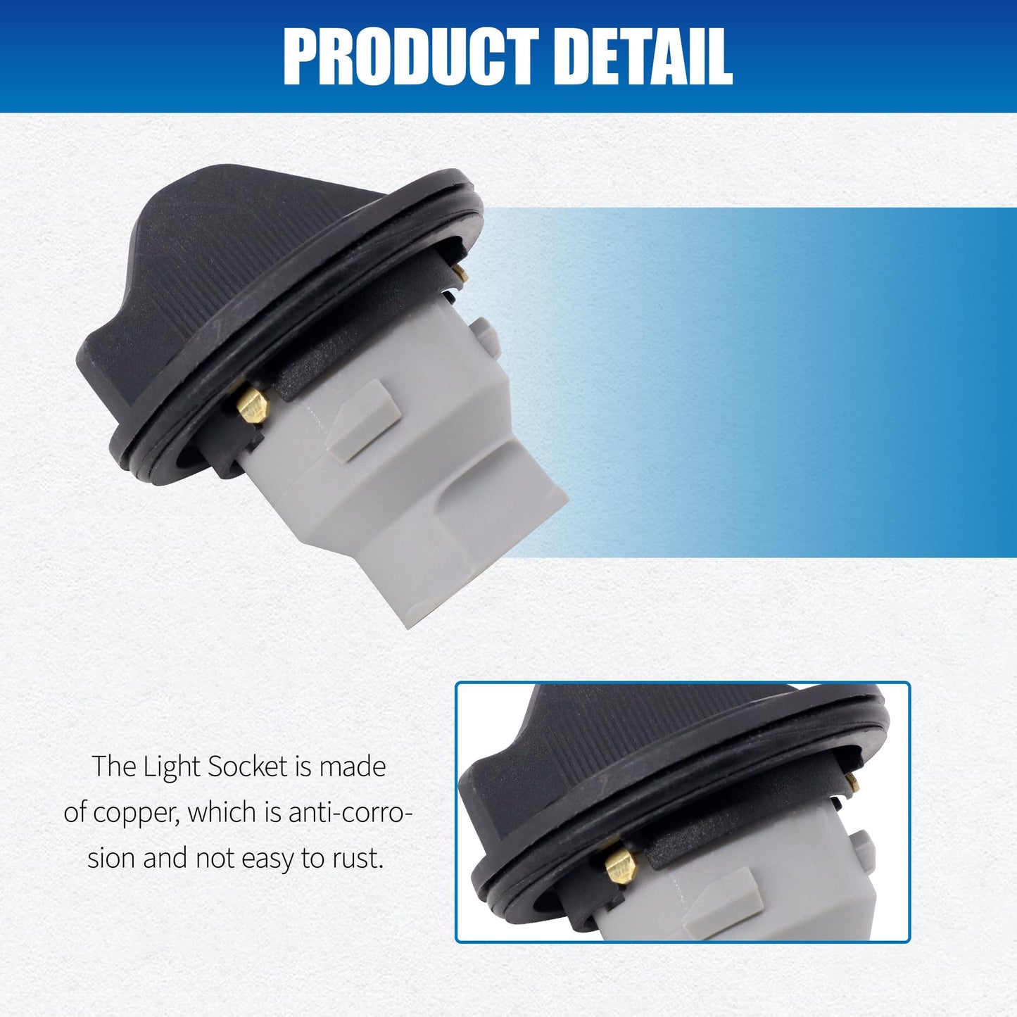 HiSport 84987048 Front Side Turn Signal Light Lamp Socket Compatible with Cadillac XTS 2013 2014 2015-2017, Chevrolet Chevy Blazer 2019-2022, Suburban 2015-2020, Tahoe 2015 2016 2017 2018 2019 2020