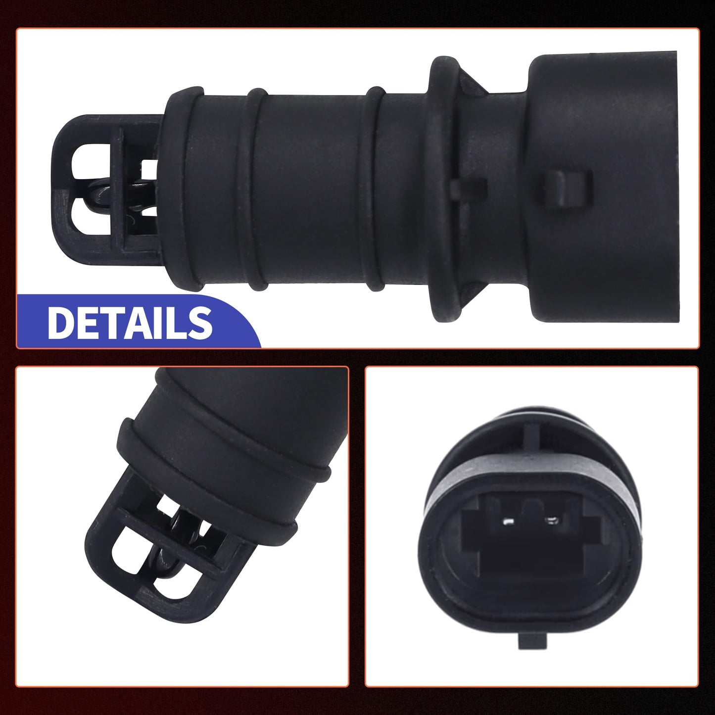 HiSport 213-4663 Engine Intake Manifold Temperature Sensor - Compatible with Buick Century LaCrosse Chevrolet Astro Blazer GMC Envoy Safari Replaces 2134663 88864354