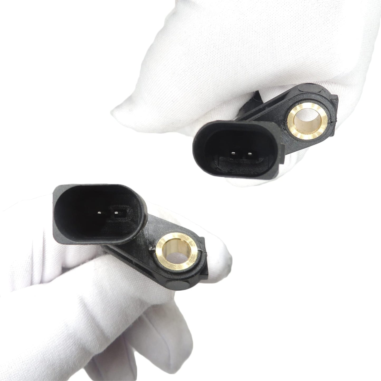 HiSport WHT003856 2PCS ABS Wheel Speed Sensor Compatible with Volkswagen Tiguan Limited Rabbit R32 Passat Jetta GTI Golf EOS CC Beetle, Audi TT Q3 A3 2006, 2007, 2008, 2009, 2010, 2011, 2012-2016