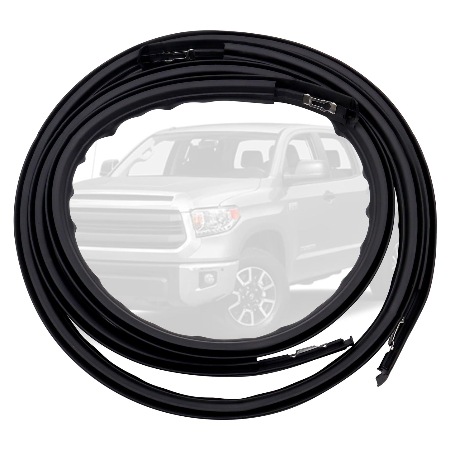 HiSport 1 Pair Roof Drip Molding Weatherstrip - Compatible with Honda Civic Sedan 4-Door 2012 2013 2014 2015, Left & Right Side Roof Trim Seal Kit Replace 74316TR0A01 74306TR0A01