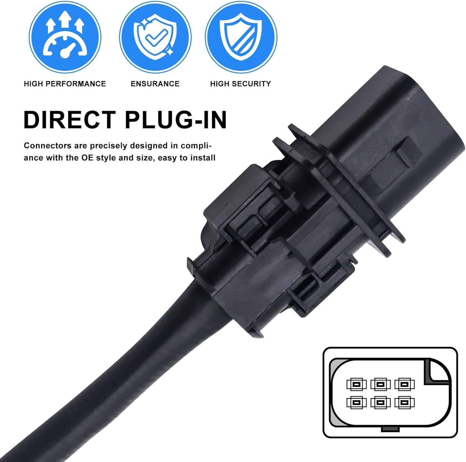 HISports Vorder Lambdasonde O2 Sensor 258017113 Kompatibel mit 06-13 MINI (R56) Cooper Lambdasonde Vor Katalysator ersetzen 0258017113,11787549860