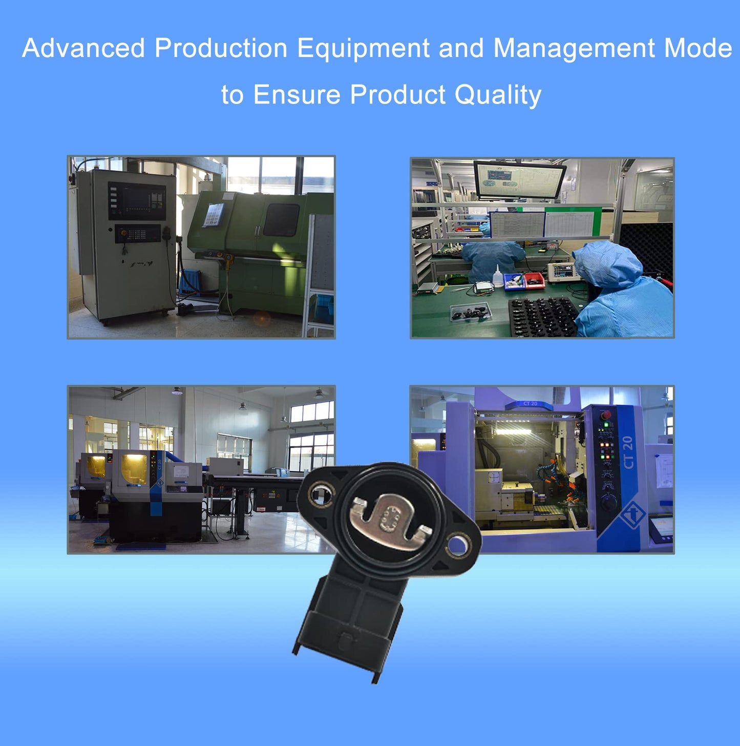 HiSport Throttle Position Sensor TPS Compatible with 2006-2011 Hyundai Accent 1.6L, 2006-2011 Kia Rio 1.6L, and 2006-2011 Kia Rio5 1.6L Replaces CNR105, 3517026900, 35170 26900, 35170-26900