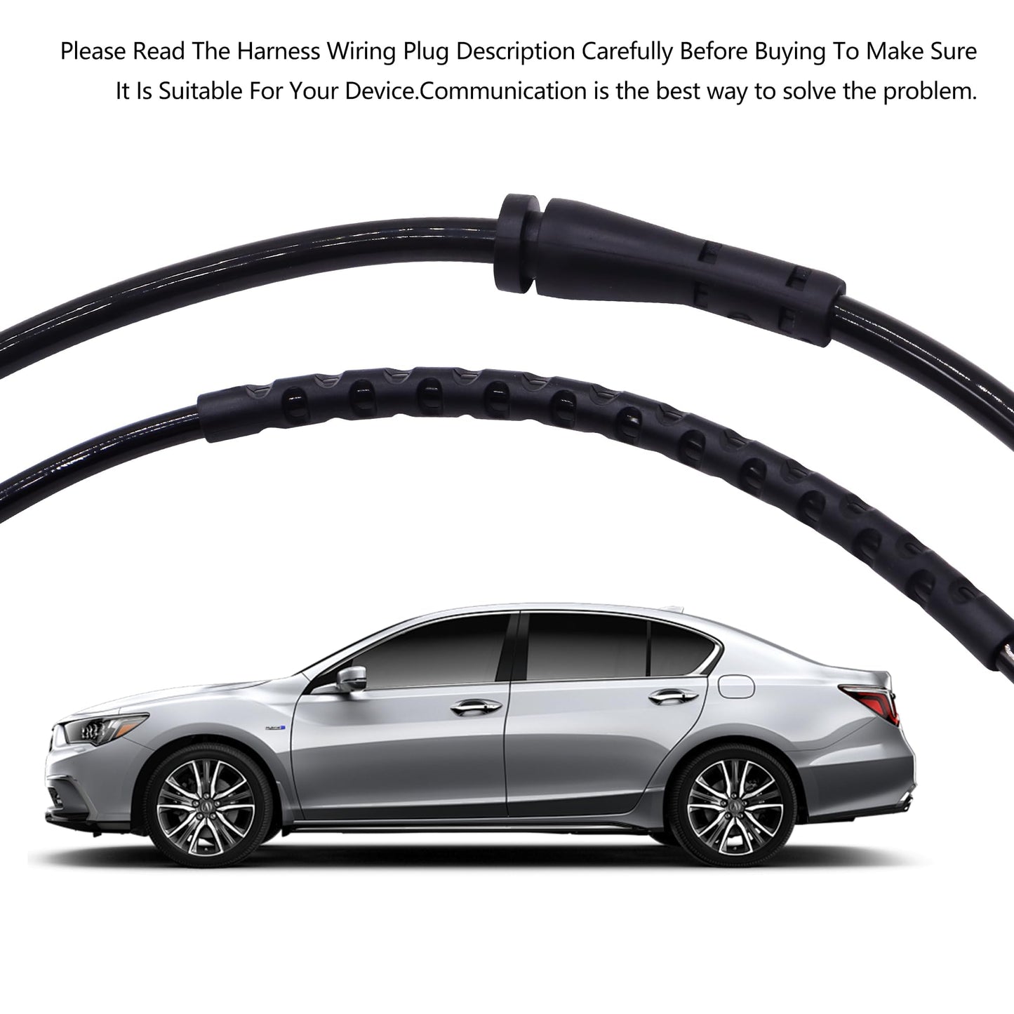 HiSport Front and Rear Brake Pad Wear Sensor 34356789440 + 34356789445 Compatible with BMW E81 E87 E82 E88 E90 E91 E92 E93 (2 Sets/4 PCS)