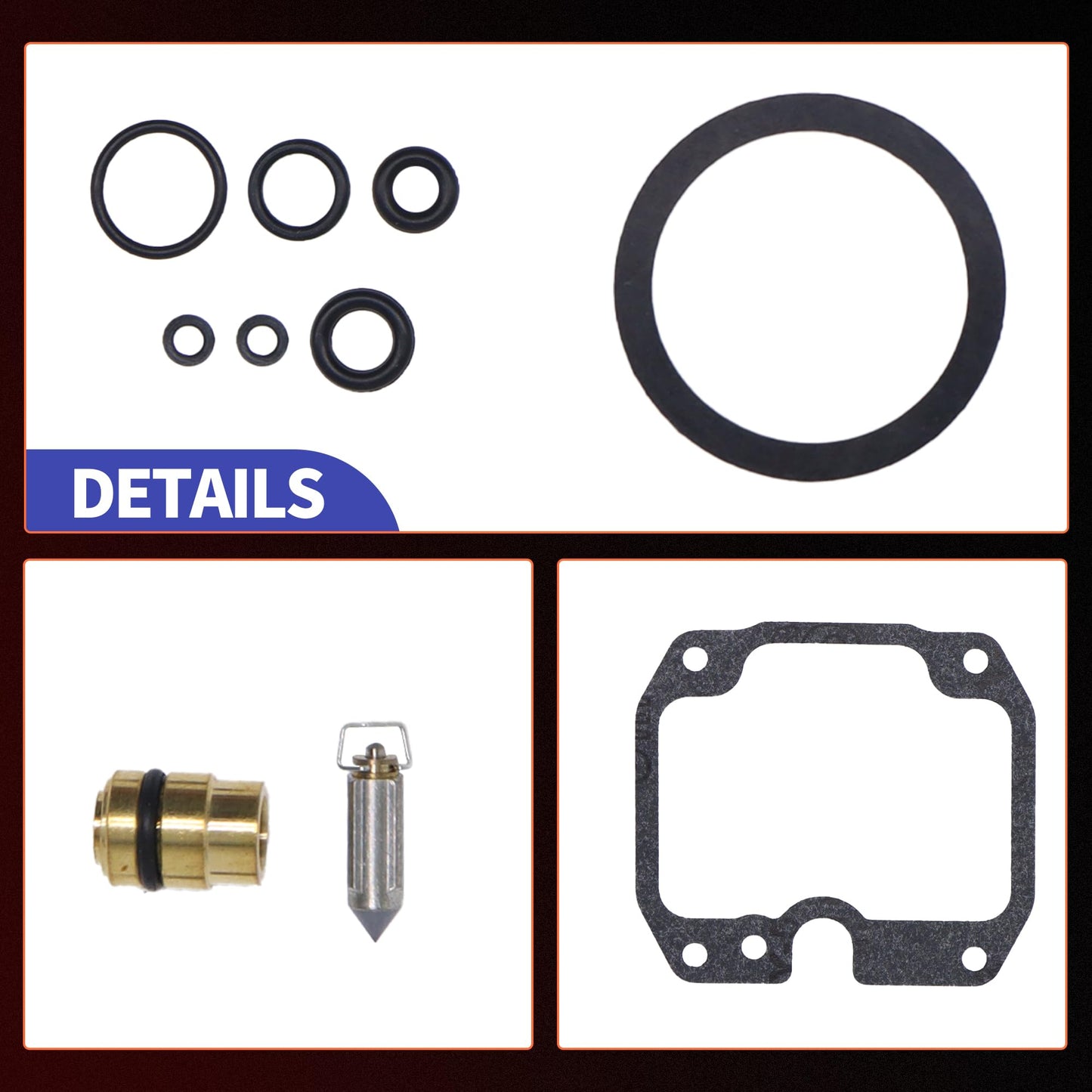 HiSport Carburetor Repair kit 24 757 03-S Replacement for Kohler CH20 CH22 CH23 CH25 CH640 LH690-3003 LH750-0003 LH755-0003, Lawn Mower Carb Rebuld Kit