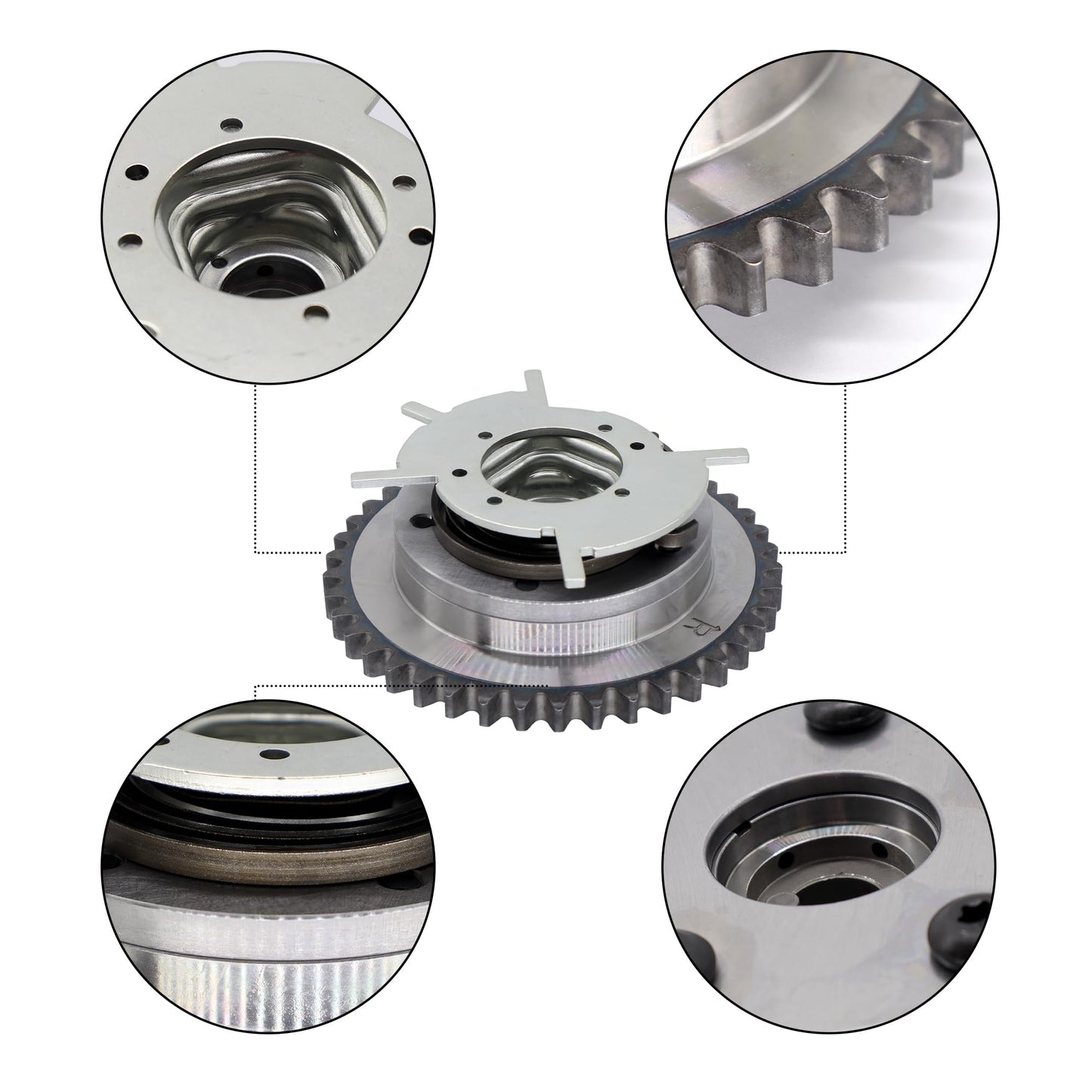 HiSport Variable Valve Timing Sprocket - Engine Timing Part Gear Compatible with Ford Some Models, Replacement for 3R2Z6A257AA 3L3E6C524FA 3L3Z6256DA 3L3Z6256EA 3L3Z6256FA 3R2Z6A257DA