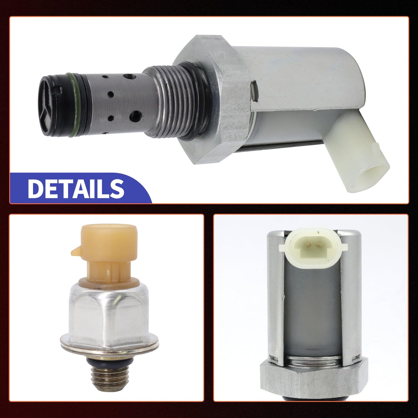 HiSport 6.0 IPR Valve Injector Pressure Regulator & ICP Control Sensor with Pigtail Compatible with Ford 6.0L V8 Excursion F250 F350 F450 F550 Super Duty, E350 E450, 5C3Z-9C968-CA