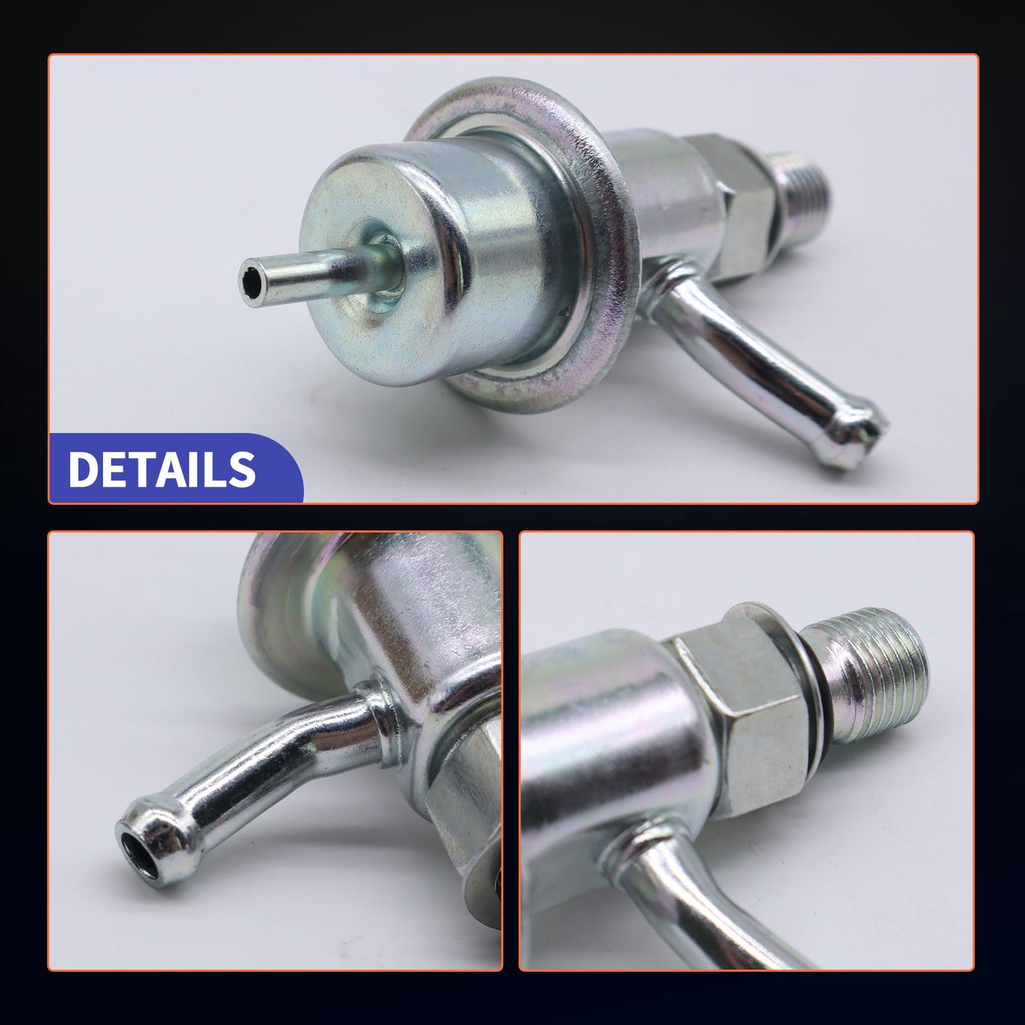 HiSport Fuel Injection Pressure Regulator Replacement for Toyota Pickup for Volkswagen Eos Jetta for Audi A3, 3.0bar,Replaces PR4134