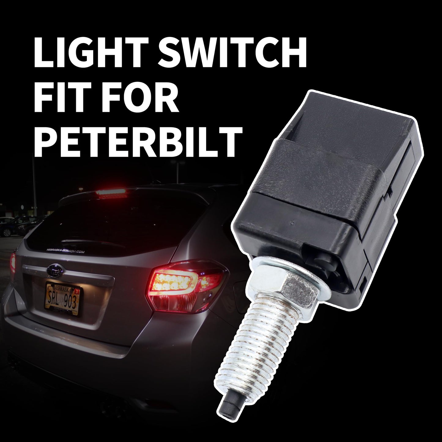 HiSport 83370AA001 Brake Light Stop Lamp Switch - Compatible with Subaru Crosstrek Forester Impreza Legacy Outback Tribeca Baja SVX STI WRX 1990-2014