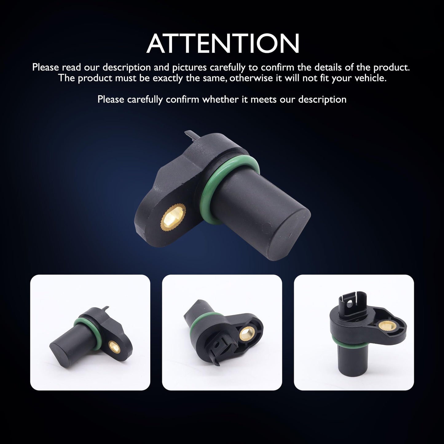 HiSport Crankshaft Position Sensor - Compatible with BMW Morgan Rolls-Royce Replaces 13627548995