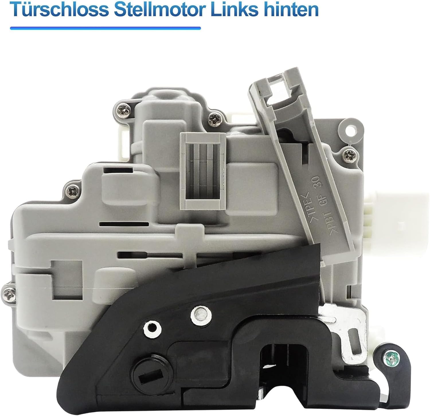 HISports Türschloss Stellmotor Links hinten 3C4839015A Kompatibel mit Q7 3C4 839 015A/B/C Ersetzen #8J1837015A