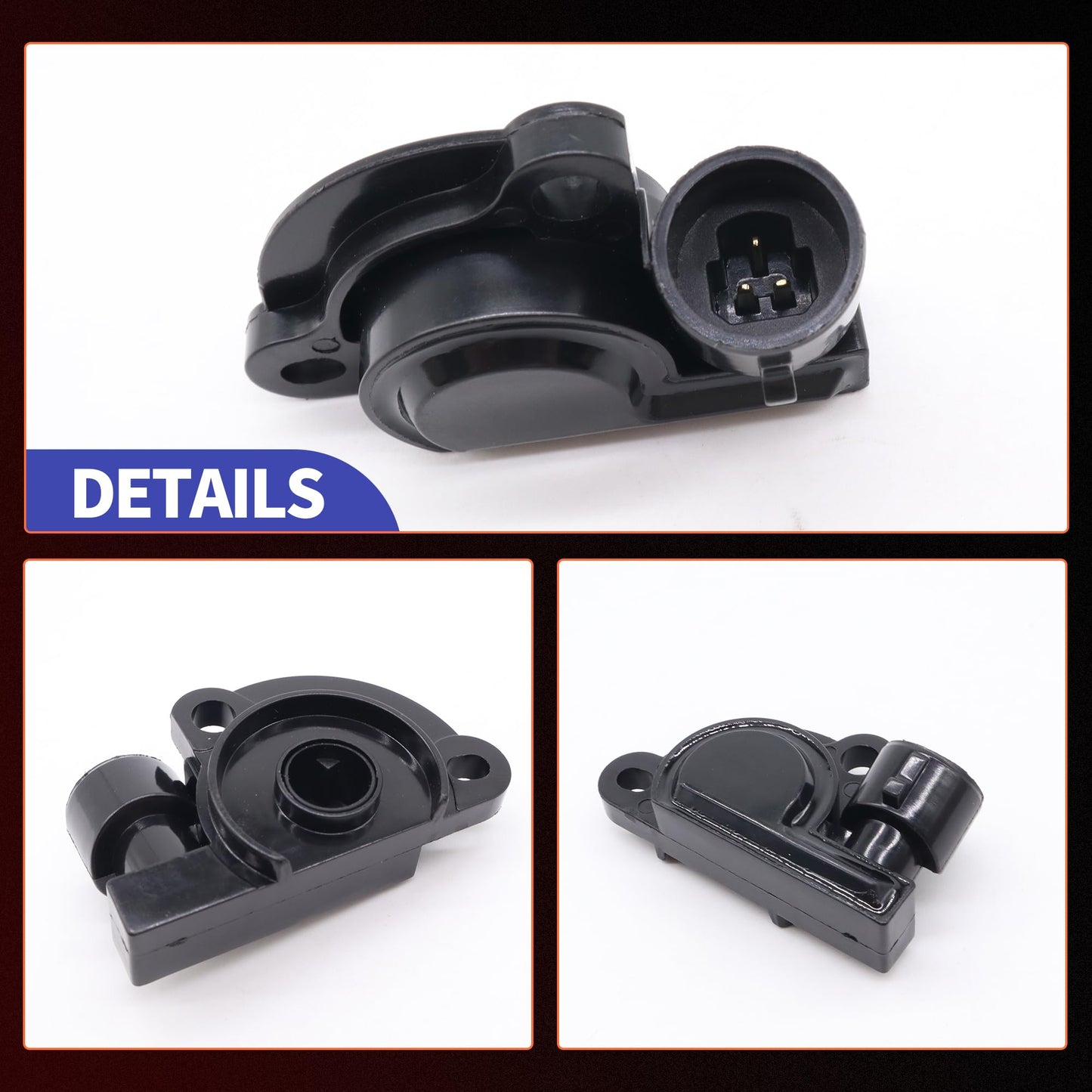 HiSport Throttle Position Sensor TPS 17106681 Replacement for Chevy Truck Chevrolet Daewoo K1500 2500 3500 1991-1995,Compatible with GMC Suburban C1500 C2500 K1500 K2500 5.7L 7.4L 1992-1995