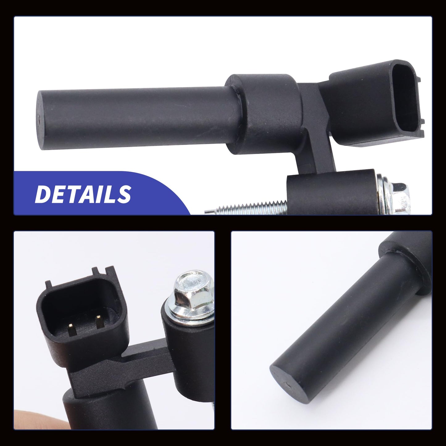 HiSport 907854 Crankshaft Position Sensor - Compatible with Ford Edge Explorer F-150 Flex Fusion Mustang Taurus X Transit-150 Transit-250 Transit-350 Transit-350 HD - Replace SU10462 PC753